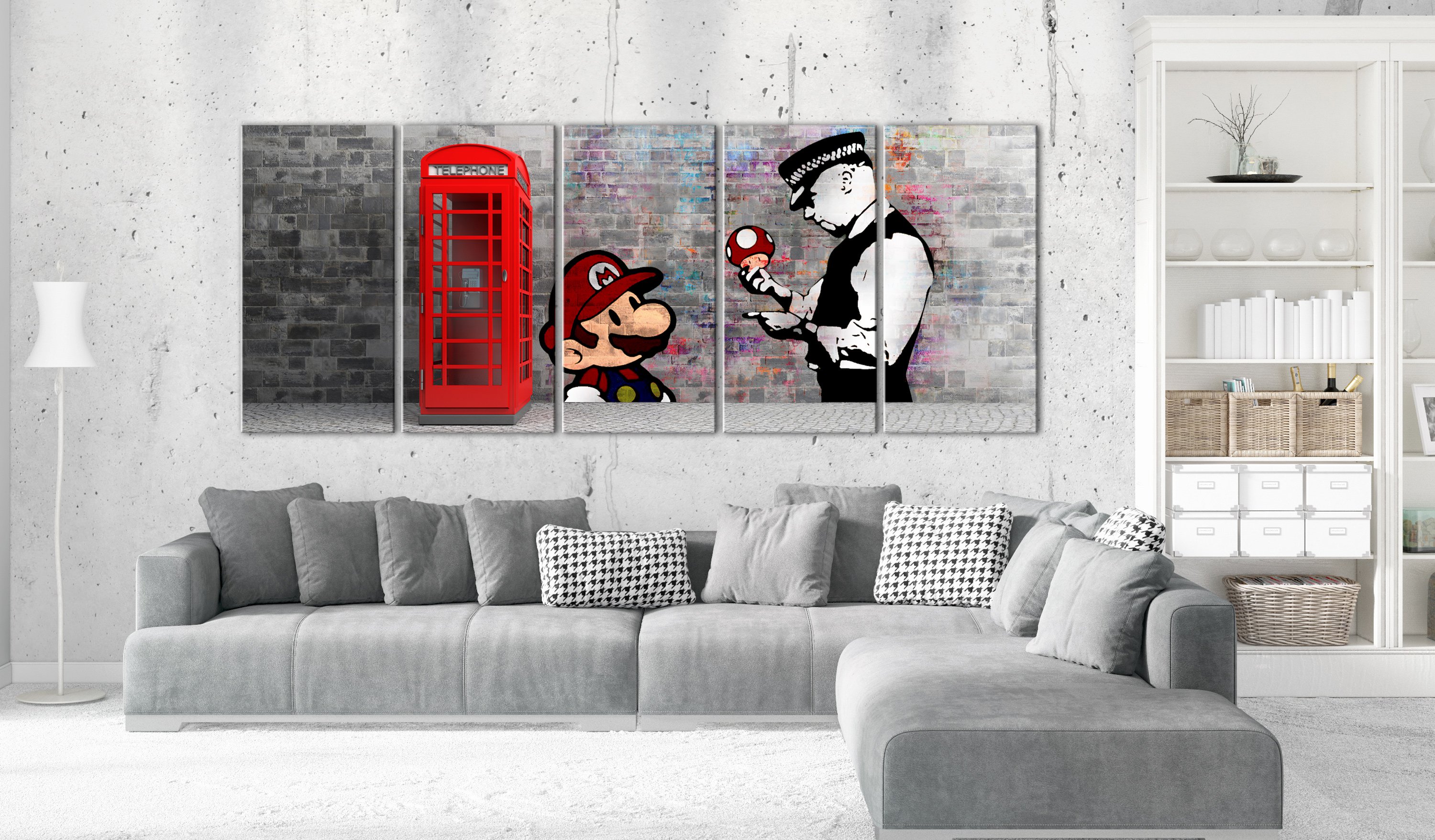 Quadro - Brick Graffiti I, 225x90