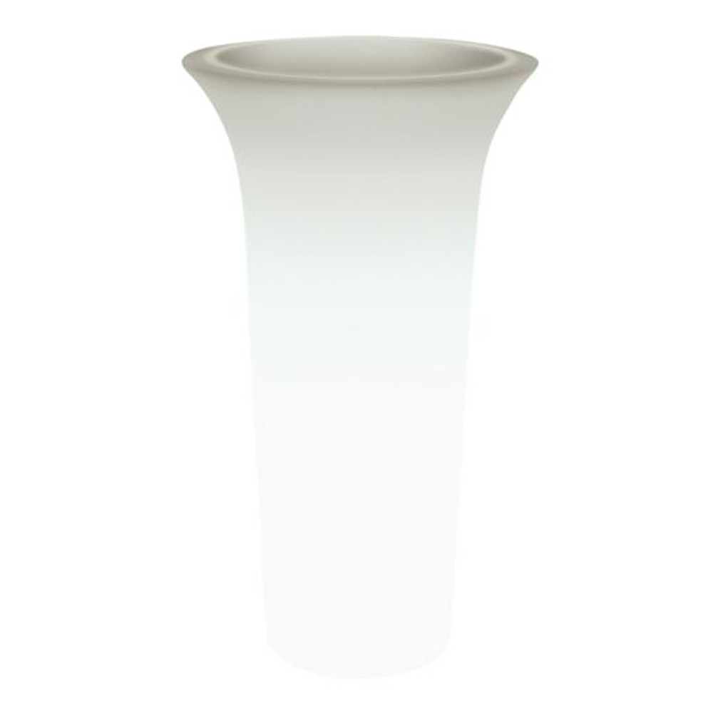 Farmet Flos Vaso Rotondo Cm 85 Bianco Perla Illuminato ø 48 h 85