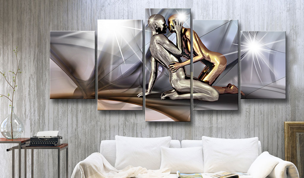 Quadro - Coppia d'oro, 100x50