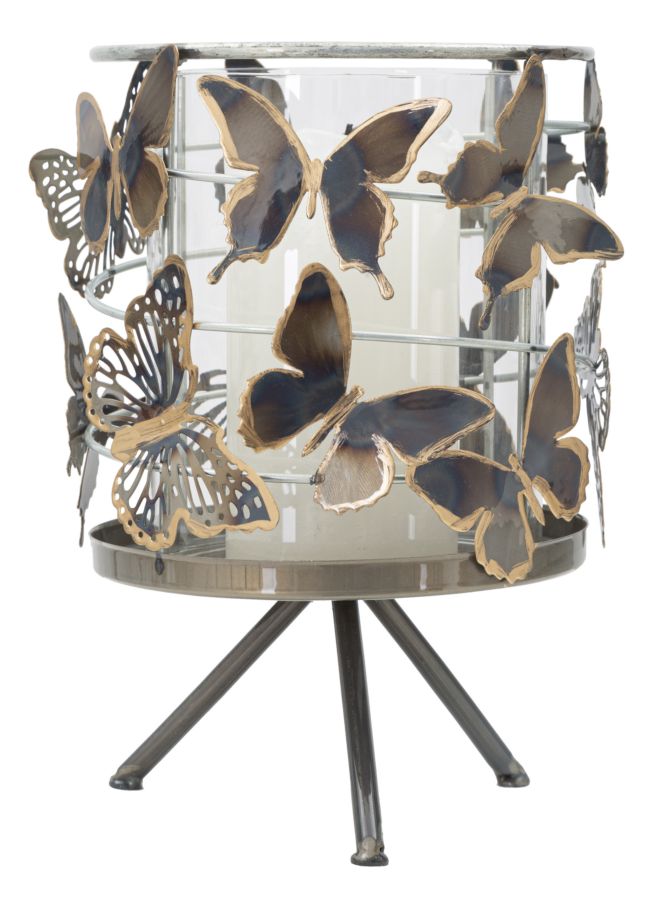 Portacandele Farfalle Cm 15X23.3