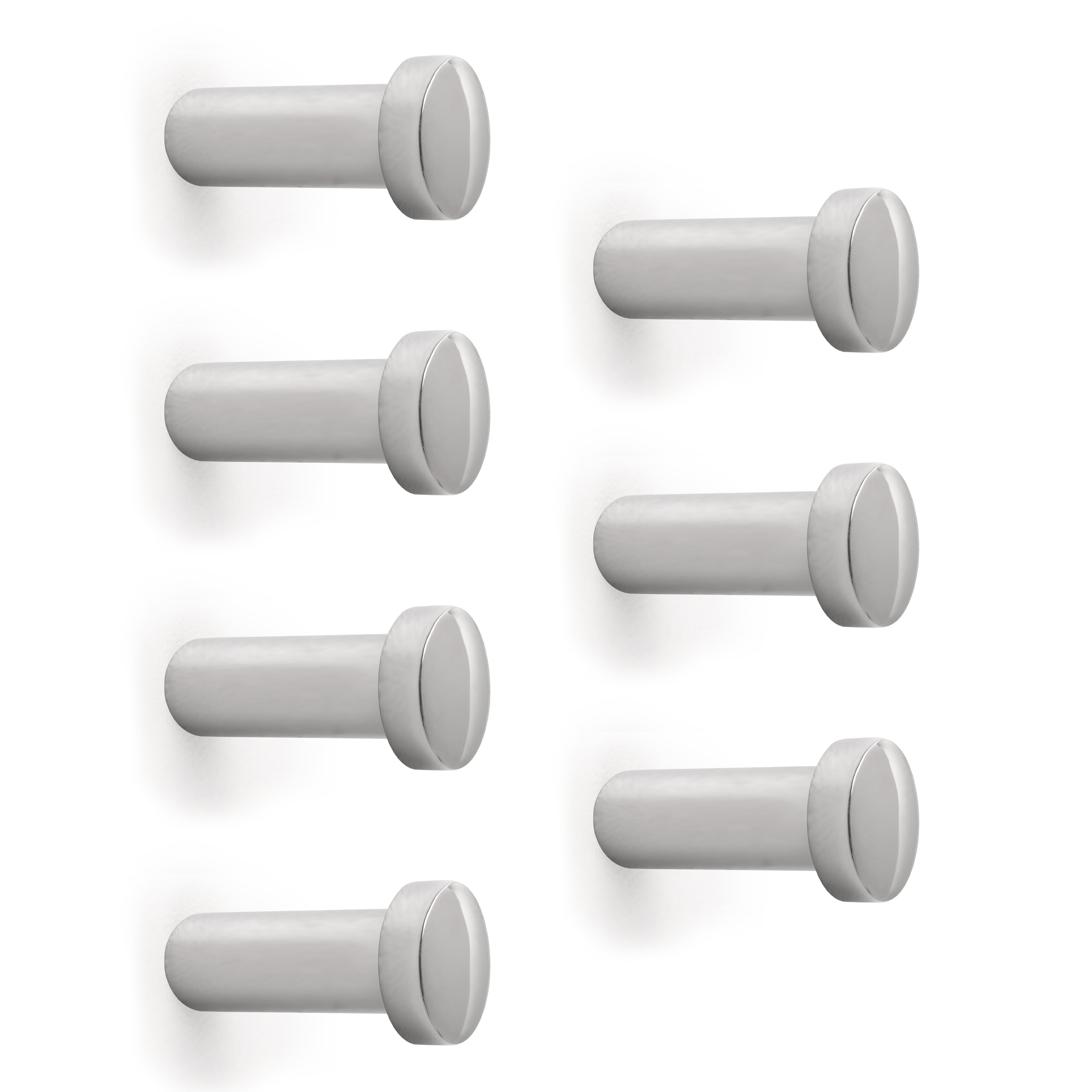 Emuca Appendiabiti da parete Wellington, Cromato brillo, Zama