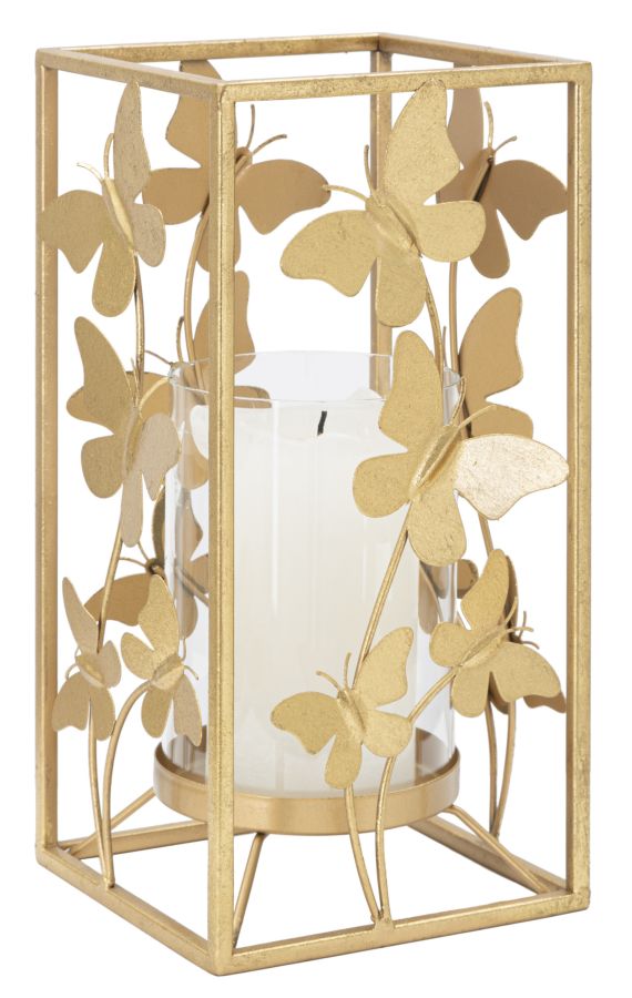 Portacandele Glam Butterfly Cm 14X14X29 