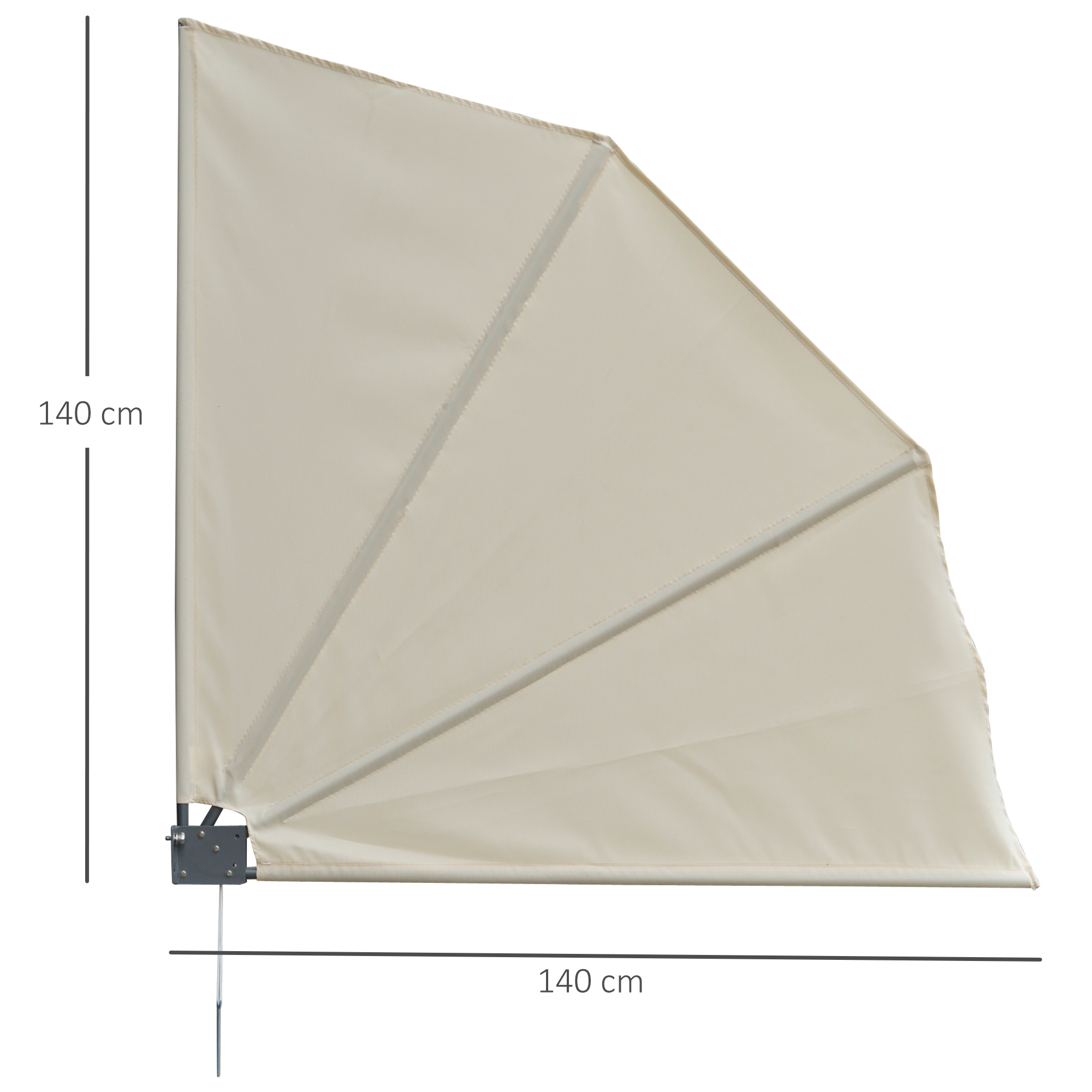 Tende Da Sole Per Balconi Tenda A Ventaglio Per Balcone - Frangivista, Parasole, Idrorepellente E Facile Da Pulire Tenda Ventaglio Balcone Frangivista Parasole - 6