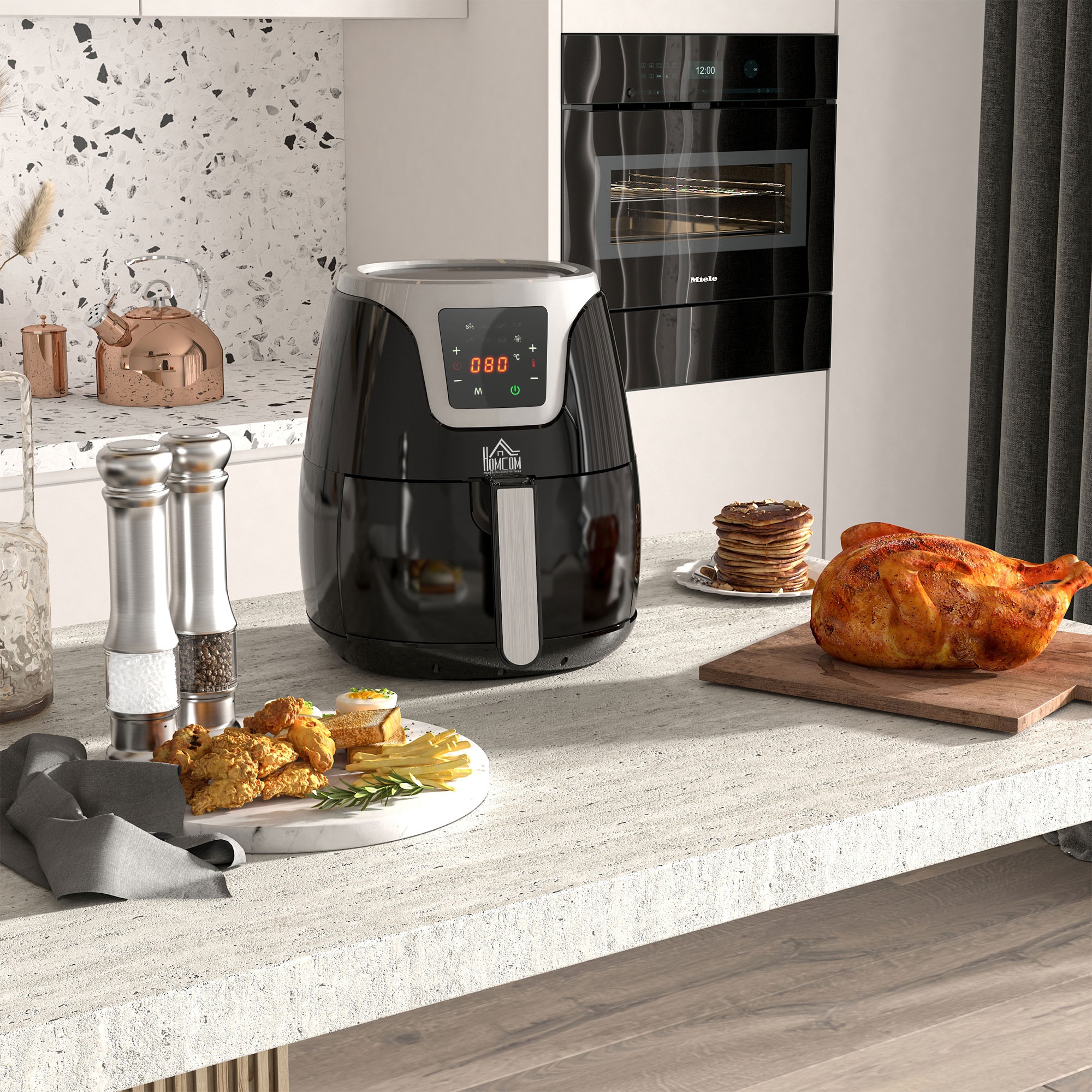 Friggitrice ad aria con cestello da 6,5 a doppio scomparto (-31% Amazon
