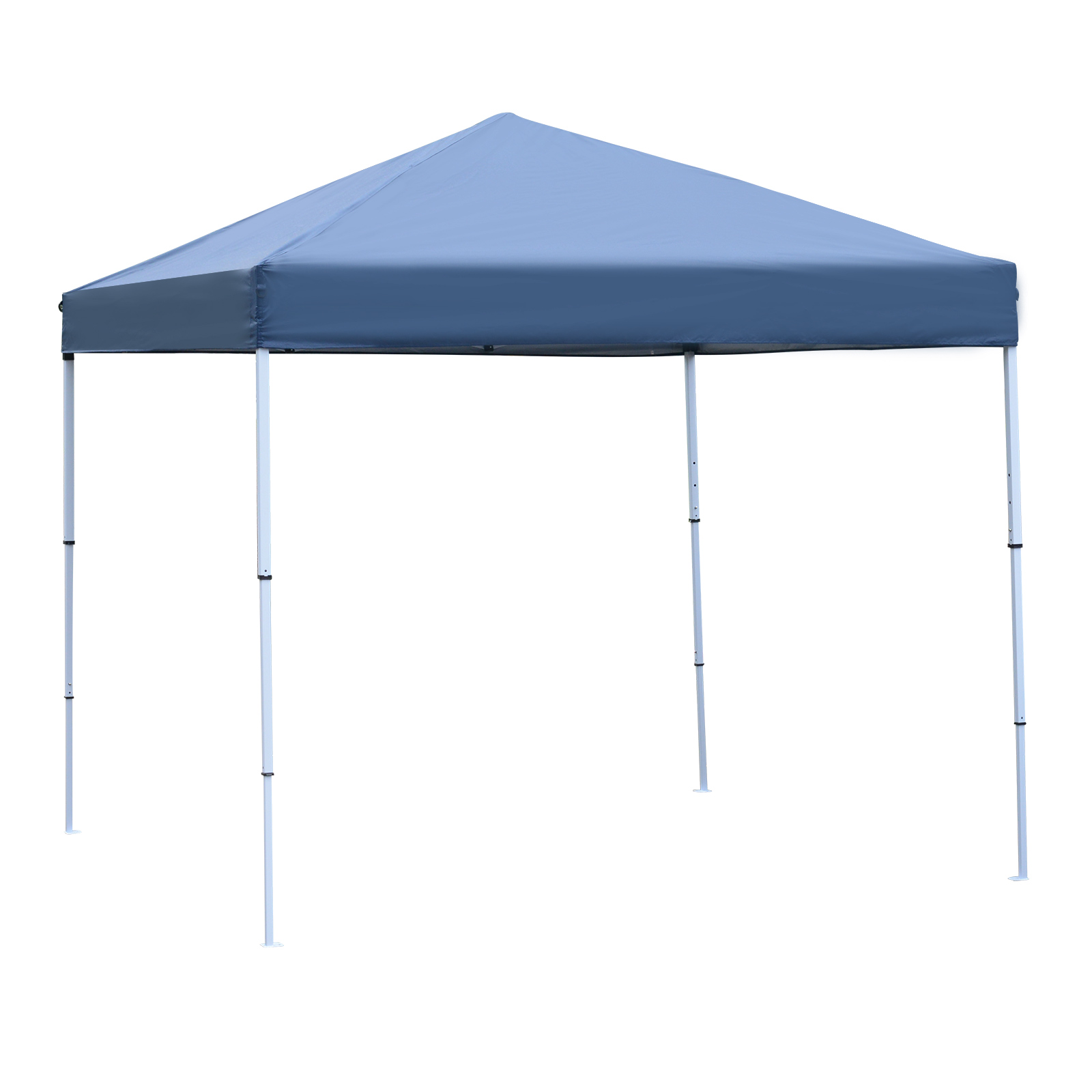 Outsunny Gazebo esterno Pieghevole Impermeabile Rivestimento in Oxford con Corde e Picchetti, Blu