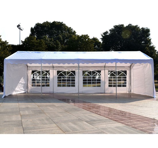 Outsunny Hochwertiges Partyzelt 4x6m PE wasserabweisend   Aosom