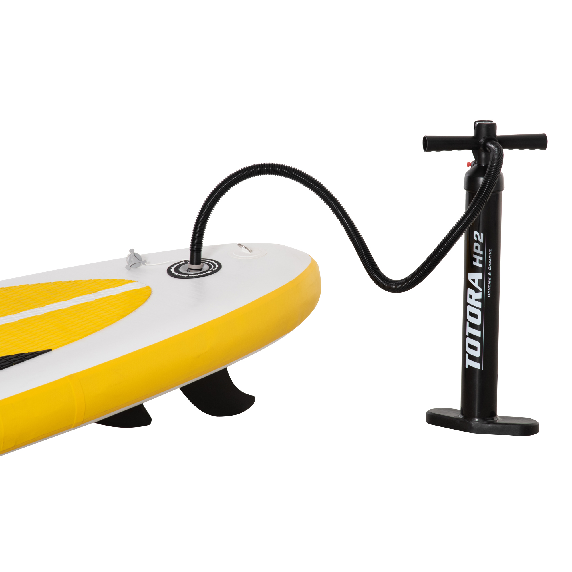 Outsunny Stand Up Paddle Board Inflatable SUP with Adjustable Aluminium Paddle, Non-Slip Deck, ISUP Accessories, 305L x 76W x 15H cm, White