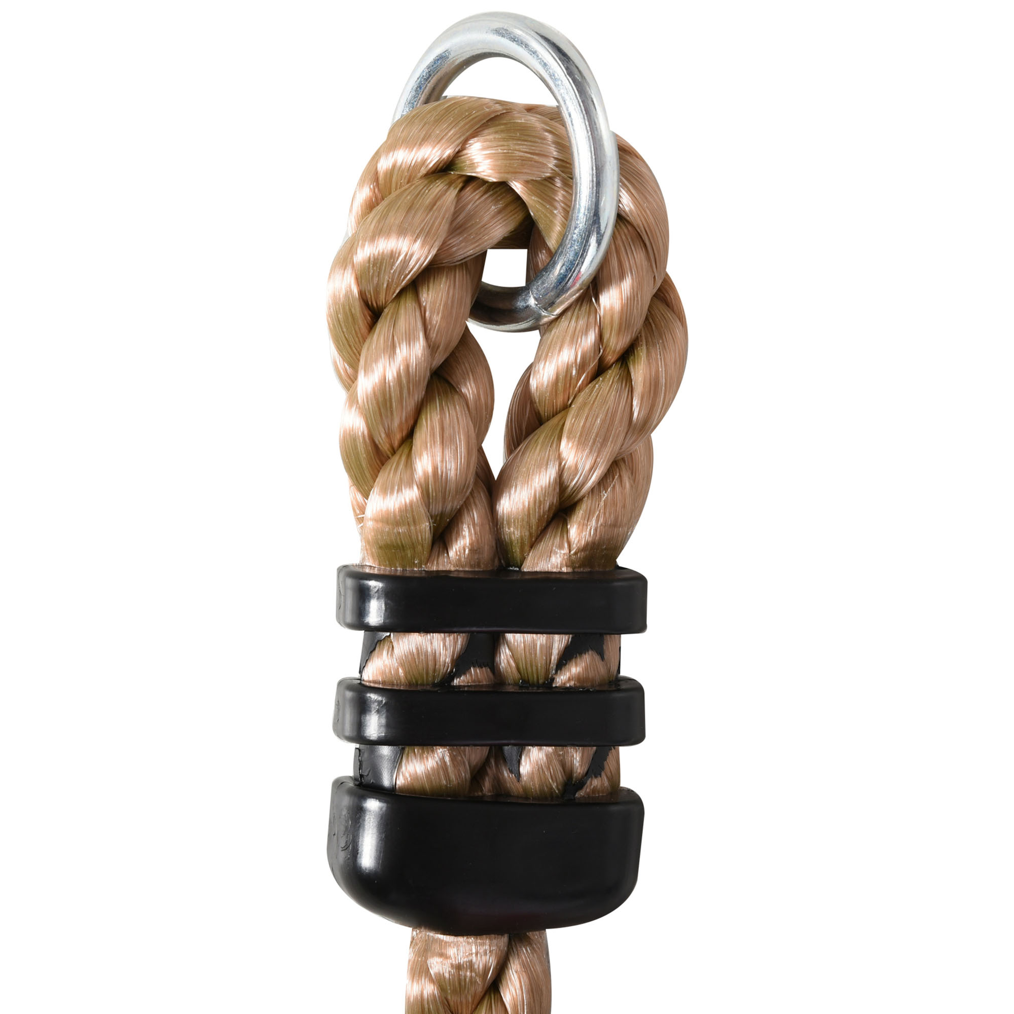 HOMCOM Climbing Rope with Disc Swings and Platforms, Multicolour Outdoor Playset for Backyard Playground