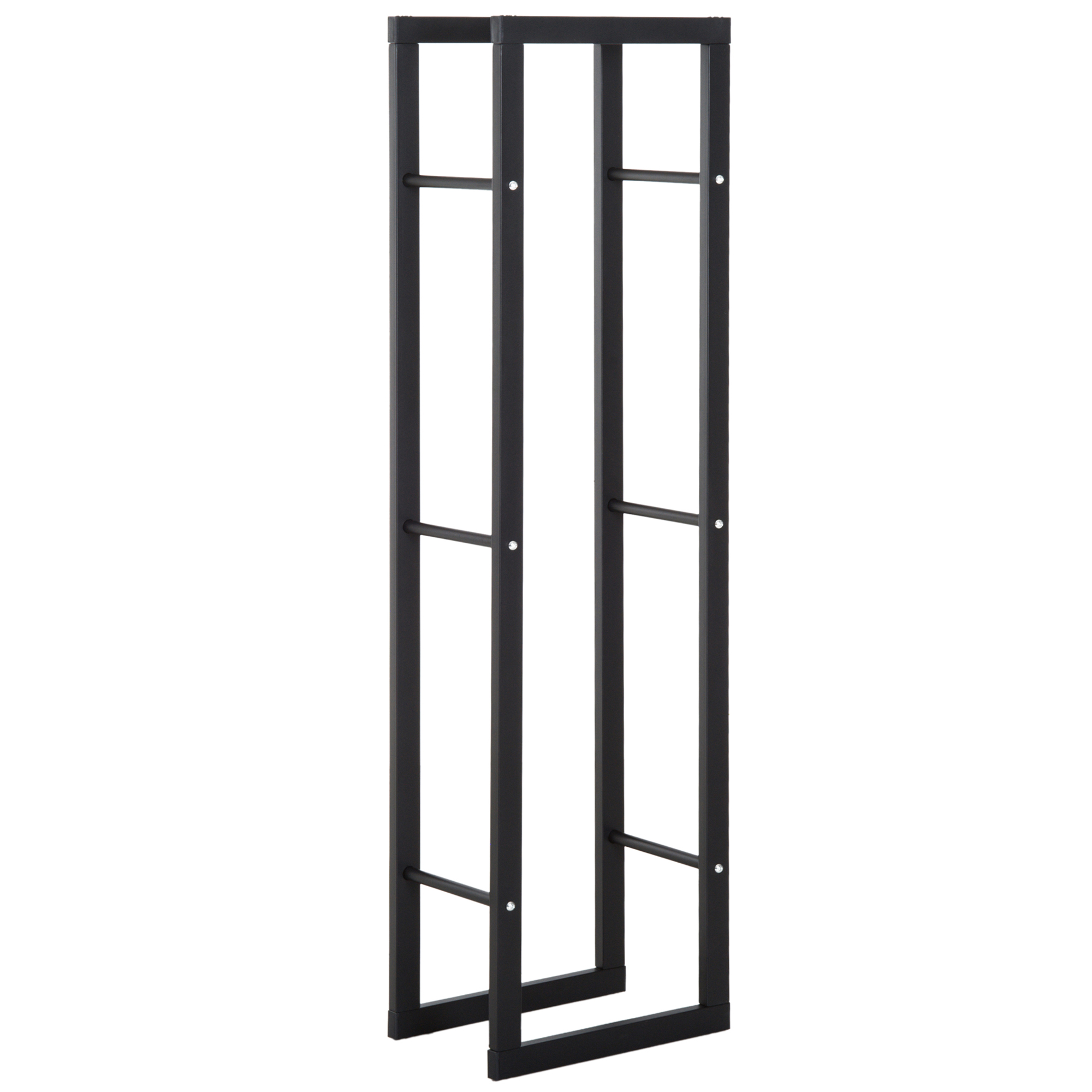 Estantería vertical de madera HOMCOM Capacidad de 100kg Metal 40 × 25 × 150 cm