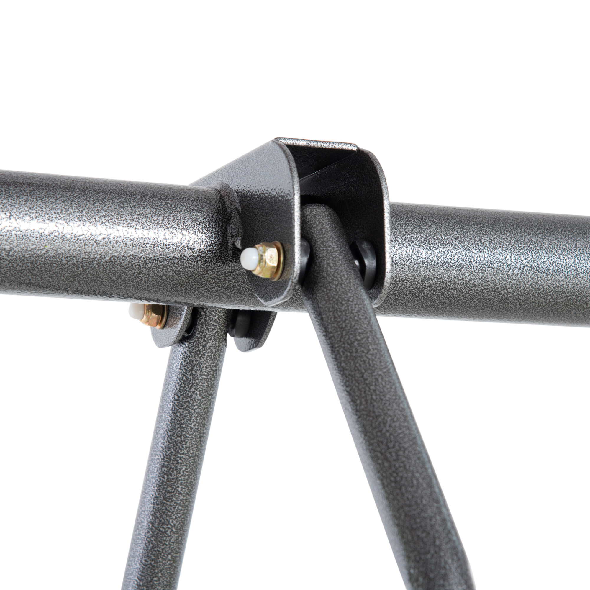 Outsunny Kids Swing Set for Backyard, Outdoor Play Equipment, w/ Adjustable Swing Seats, Seesaw, Basket Hoop, A-Frame Metal Stand for Ages 3-10 Years