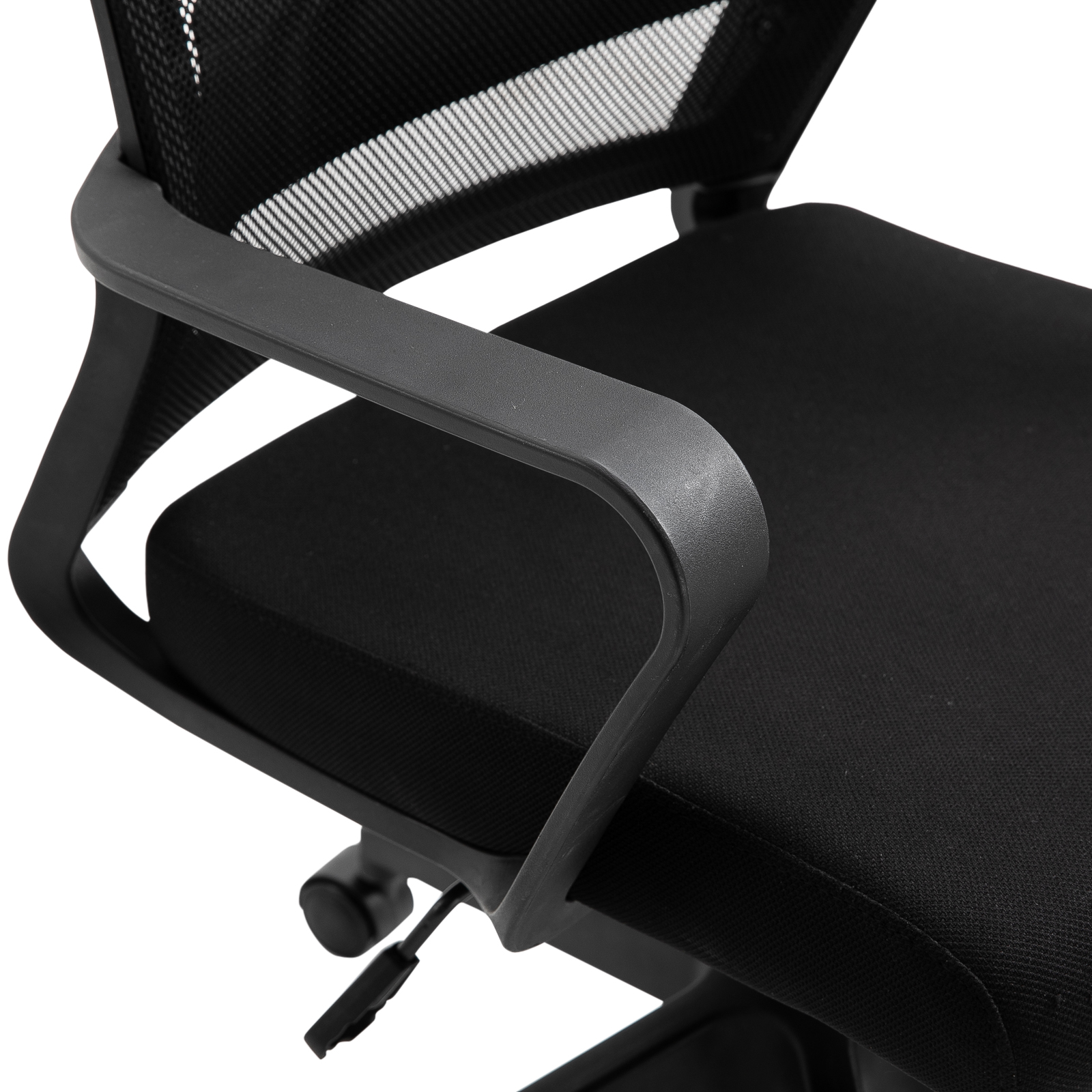 HOMCOM Mesh Swivel Office Chair with Adjustable Headrest, Lumbar Support, Home Task High Back Chair Adjustable Height, Black 8