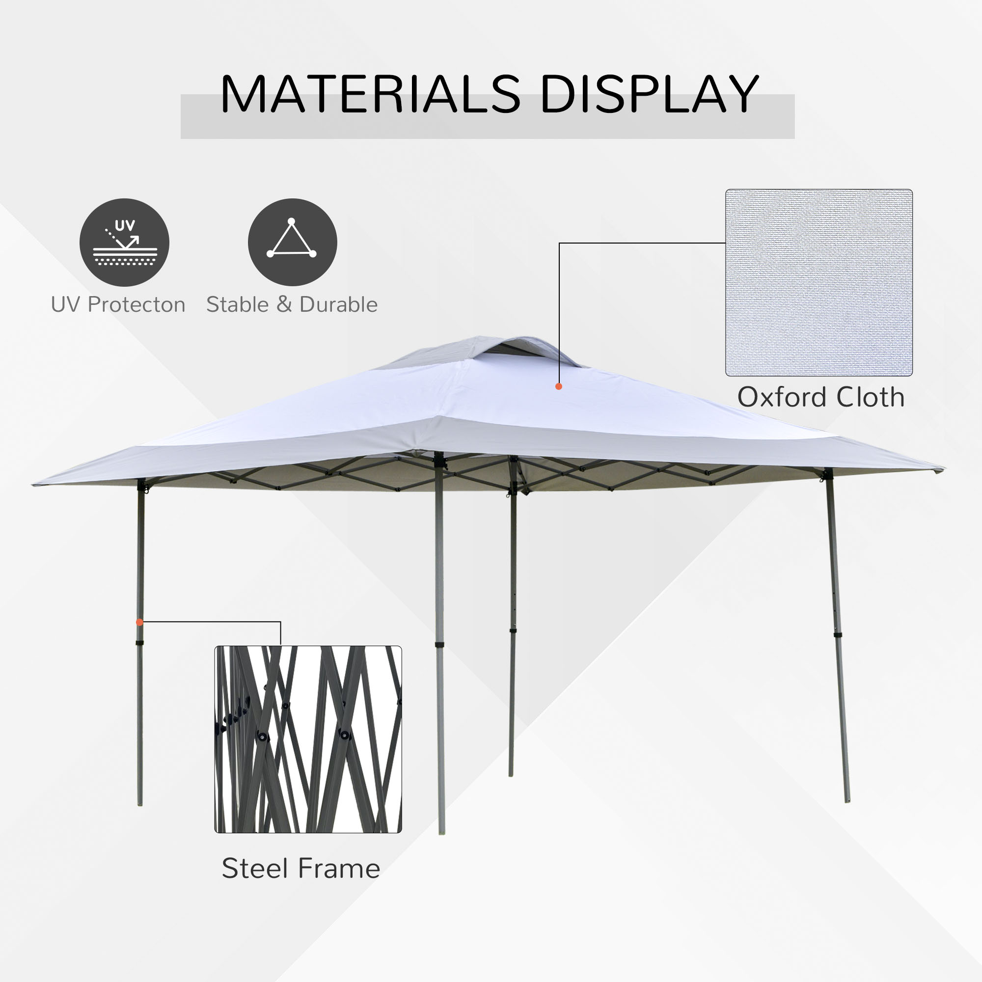 Outsunny 4 x 4m Pop-up Canopy Gazebo 