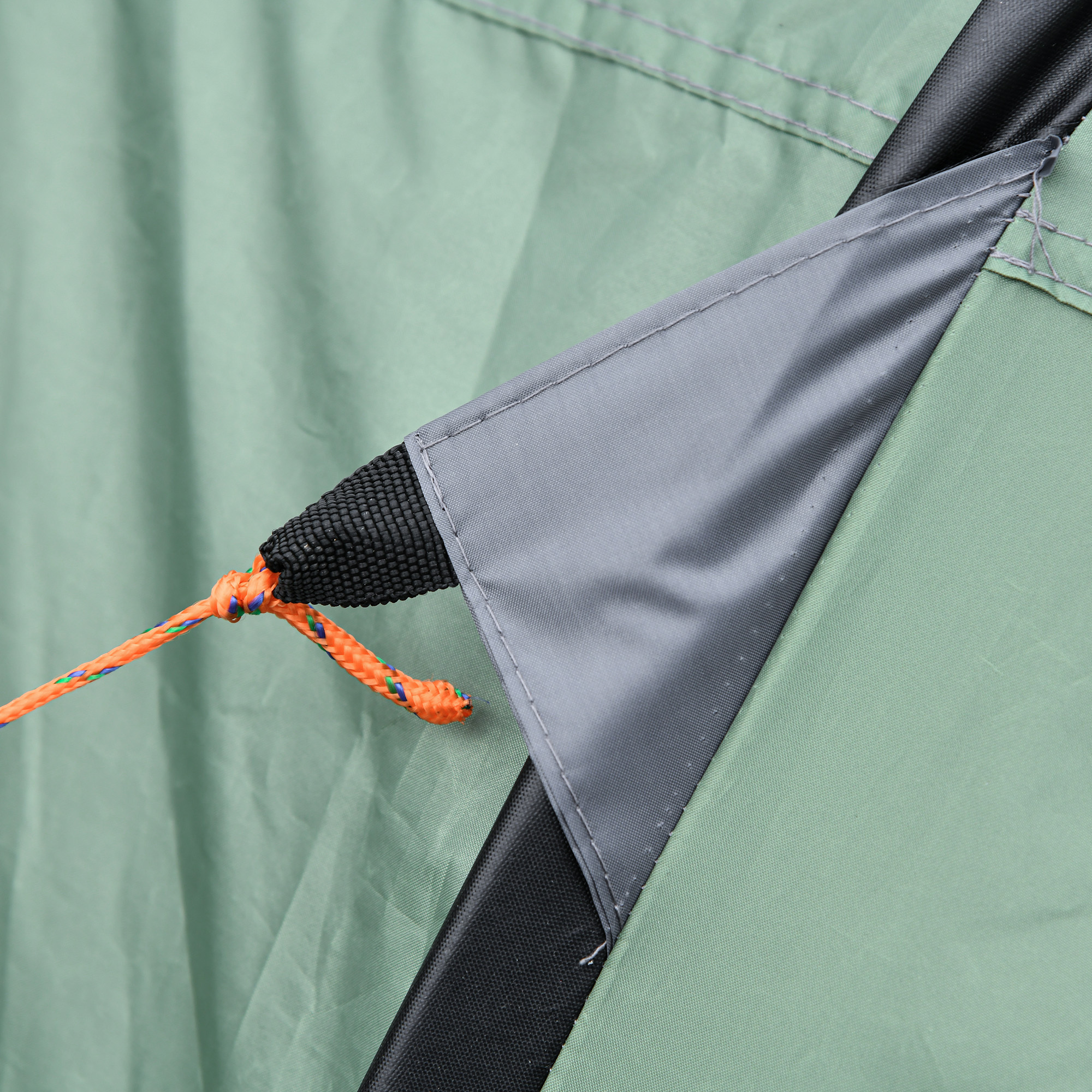 Outsunny Pop-up Camping Tent 4-5 Person, Waterproof with 2 Mesh & PVC Windows, Portable Carry Bag, Dark Green