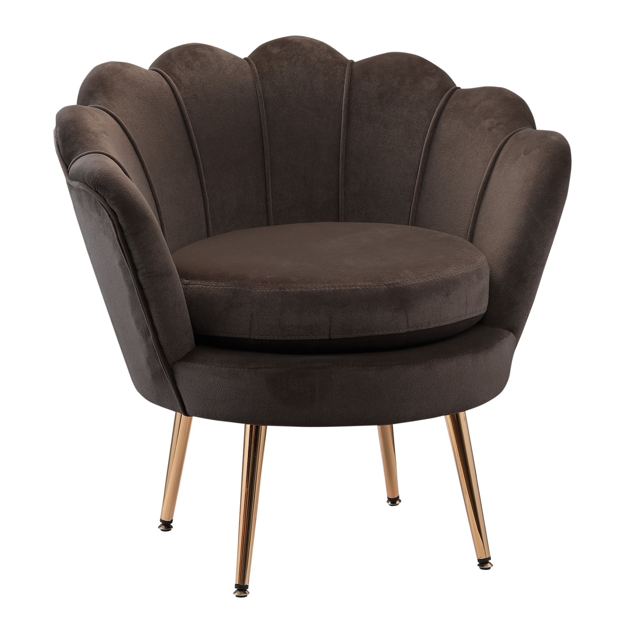 HOMCOM Poltrona Vintage di Design in Velluto Grigio, Poltroncina da Camera con Schienale Alto 75x63x73cm