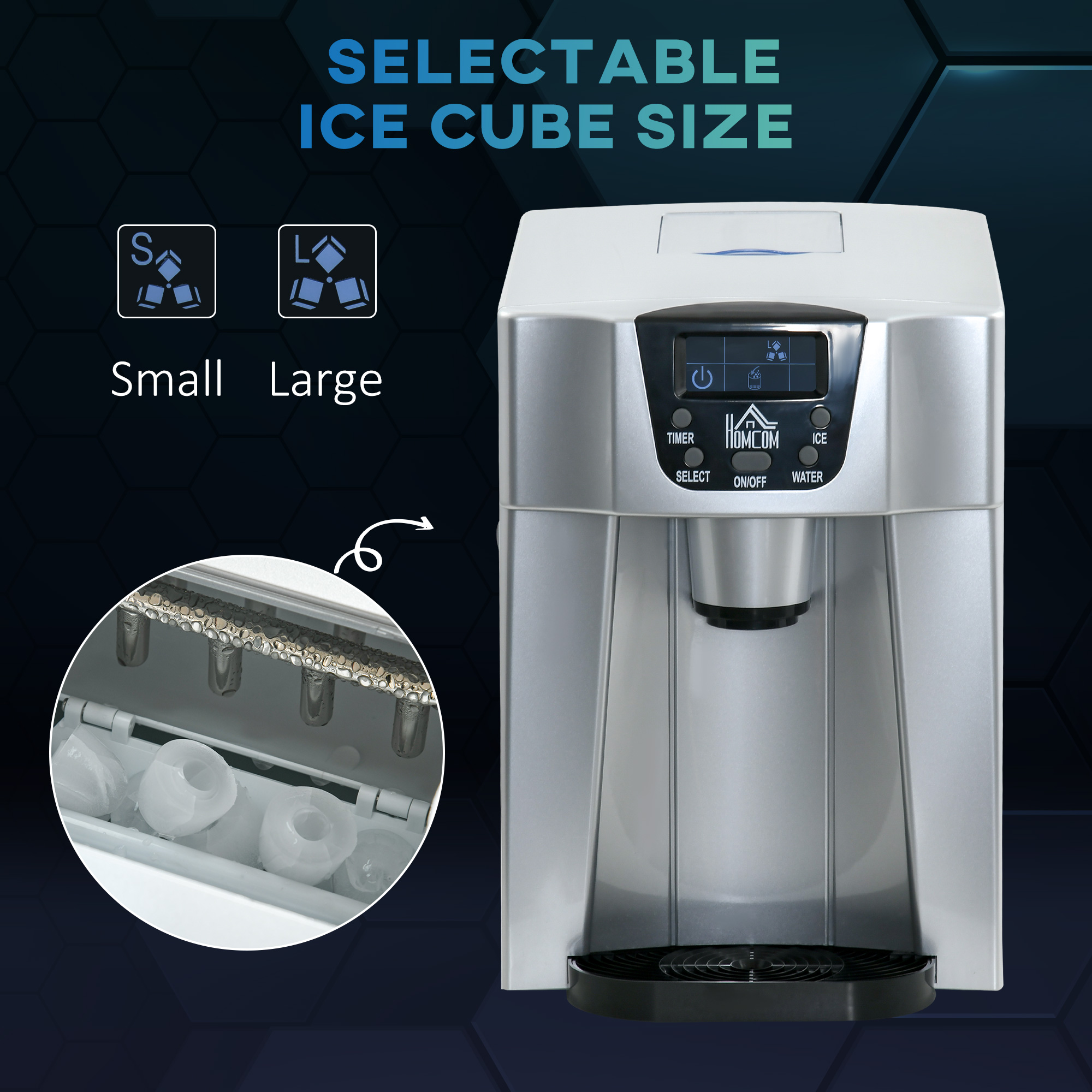 benchtop ice and water dispenser