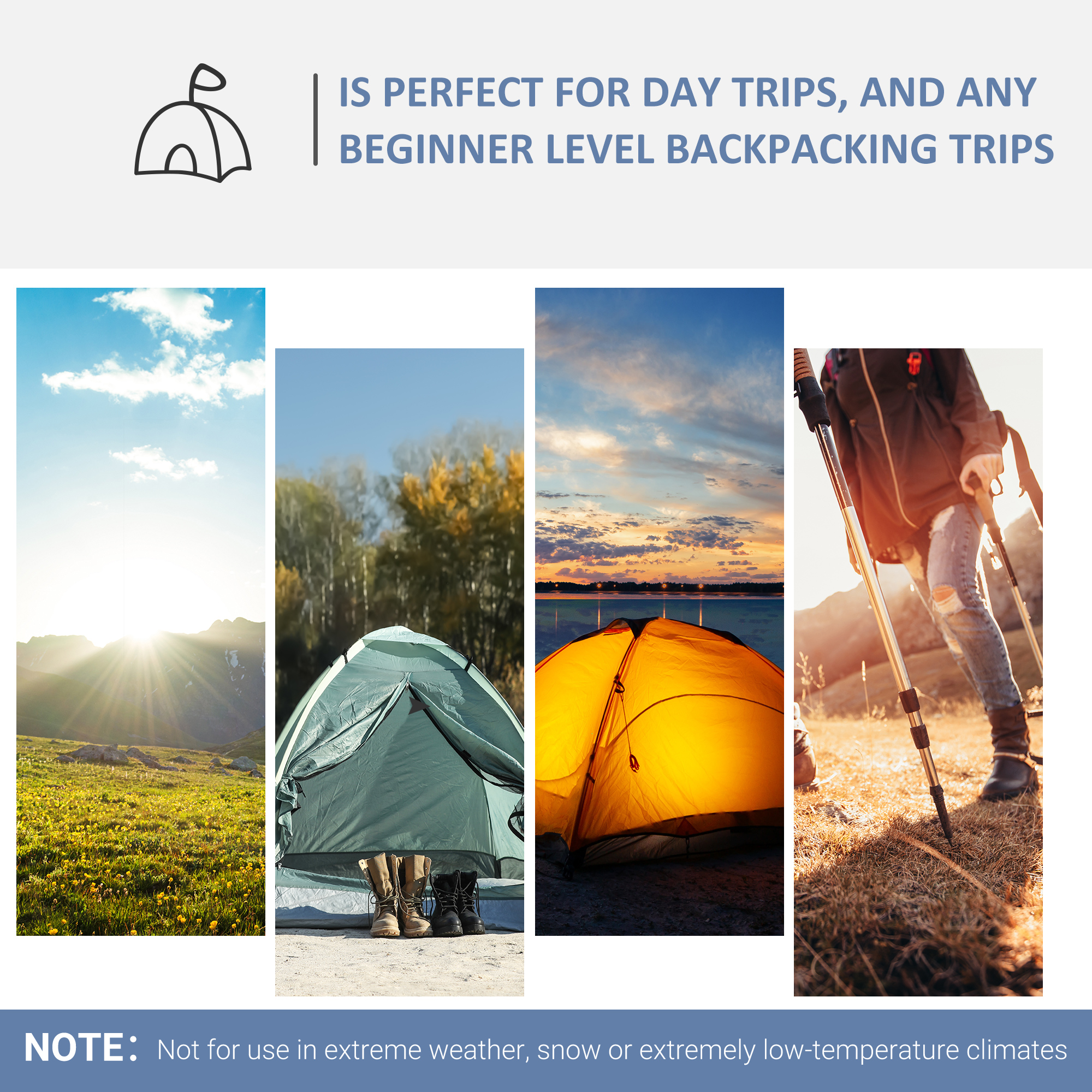 Outsunny Portable Camping Tent, 5-8 Person Dome Tent, Outdoor Screen House, Sun Shelter, 360Â°x355x215cm, Dark Blue/Green