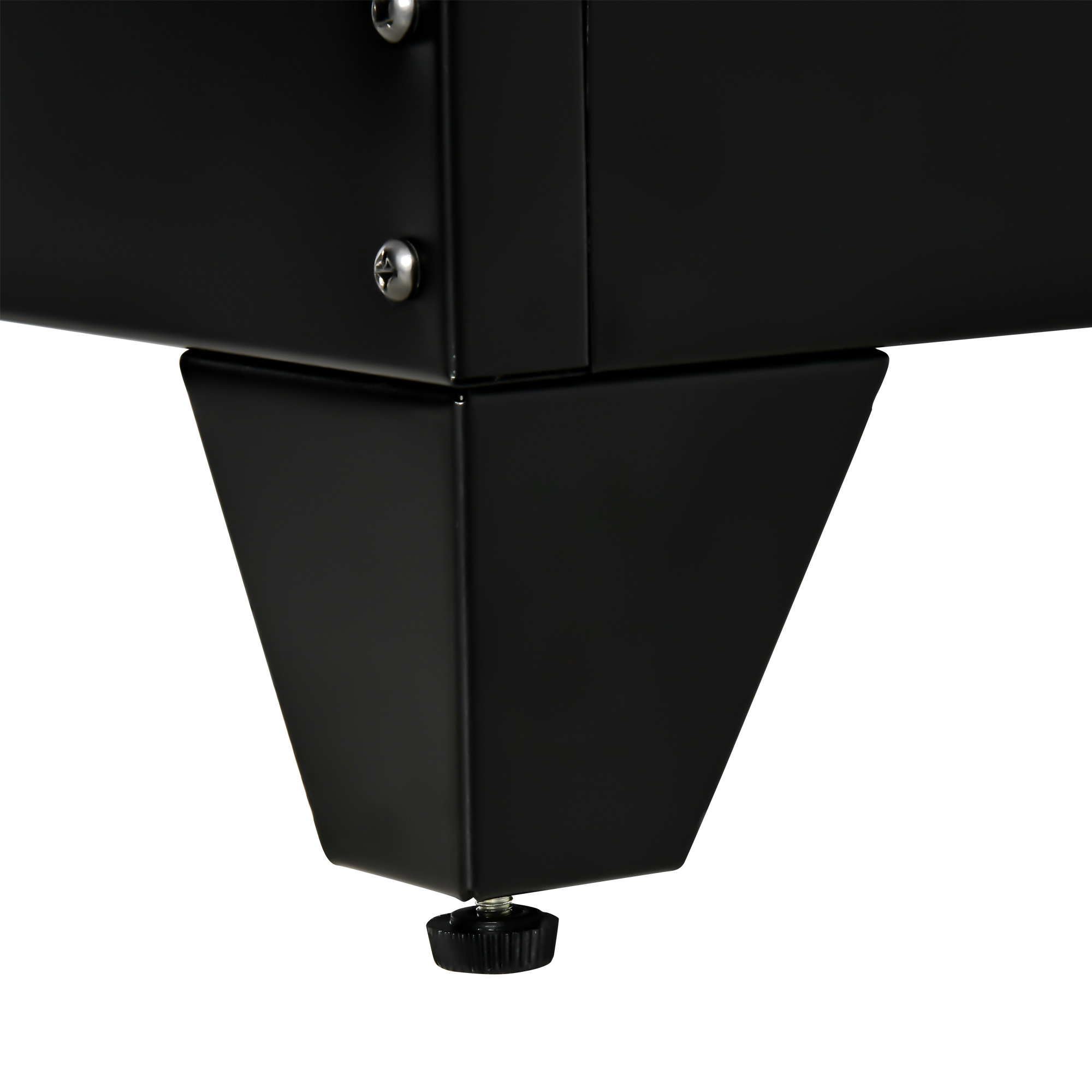ML-Design archiefkast, 75x40x80,5 cm, zwart, staal, vrijstaande kantoorkast 4 poten, metalen locker 4 deuren, 2 binnenvakken, industrieel, opbergkast stalen kast metalen kast opbergkast
