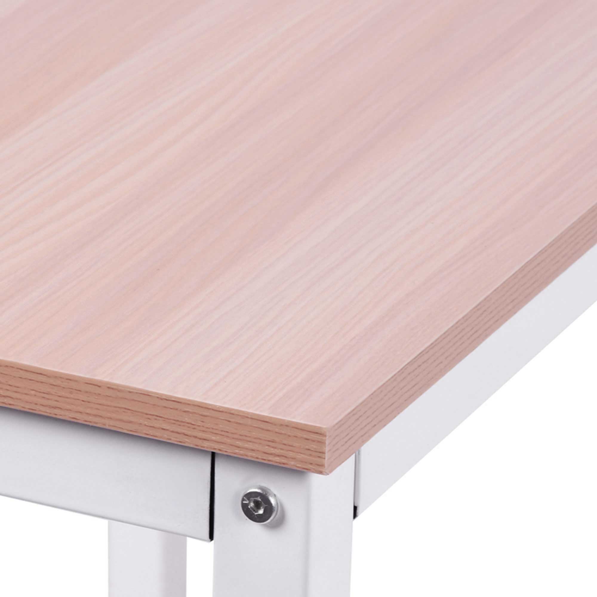 HOMCOM L-Shape Corner Gaming Desk, Computer PC Workstation for Home Office, Three Worktop Writing Table, 76x150cm, Oak