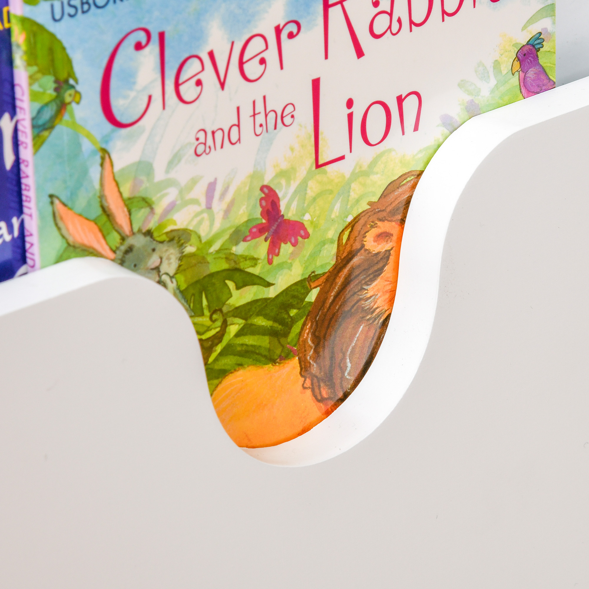 HOMCOM Children's Toy Storage Box, Wooden Chest with Book Slot and Safety Hinge, Playroom Organiser, White