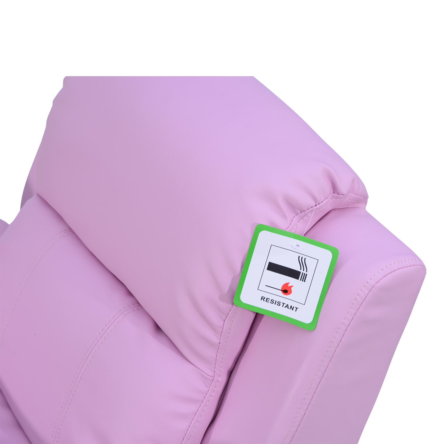 HOMCOM Kids Children Recliner Lounger Armchair Games Chair Sofa Seat PU Leather Look w/ Storage Space on Arms (Pink)