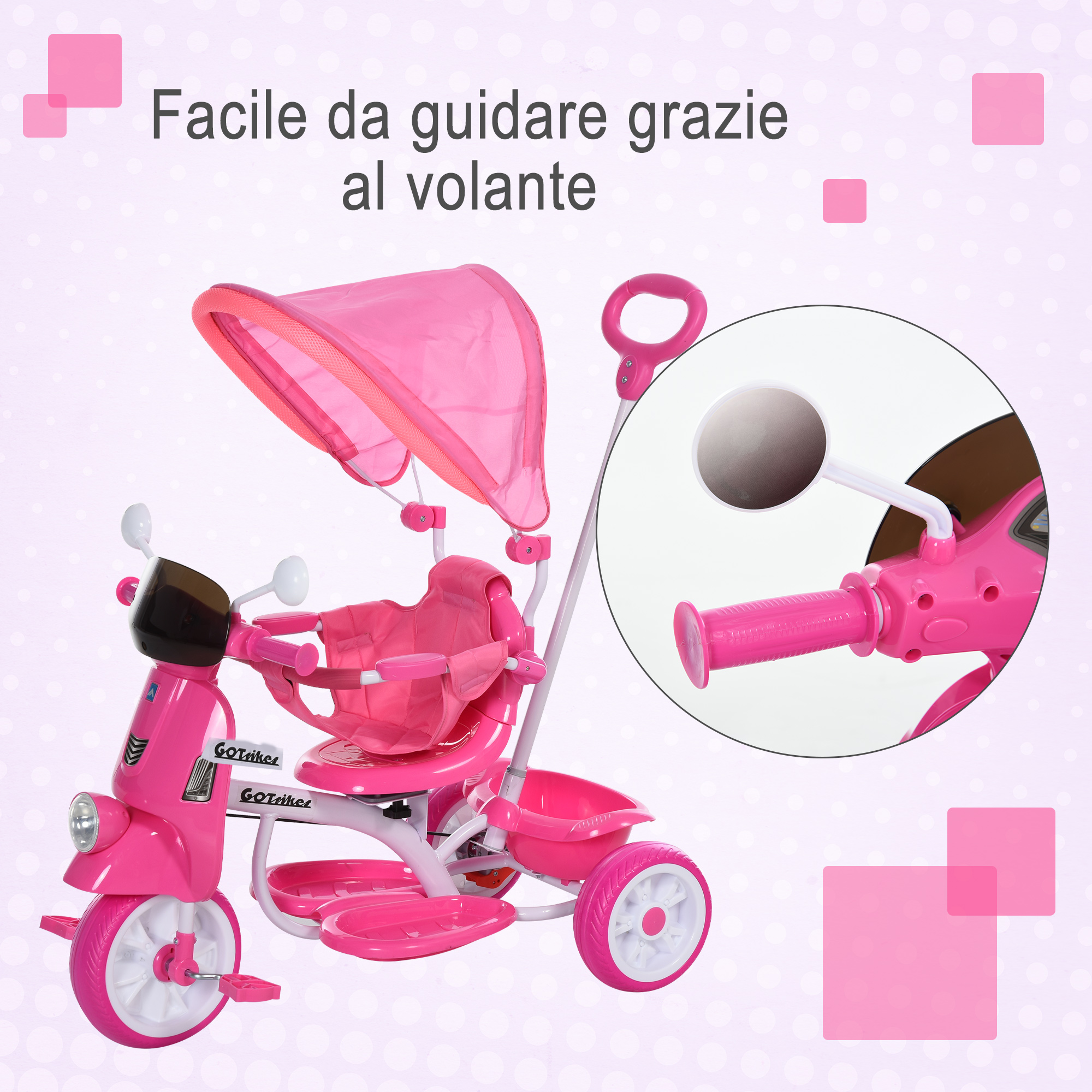 Moovkee. Triciclo Per Bambini Con Asta Di Spinta A Partire | FindTheDeal