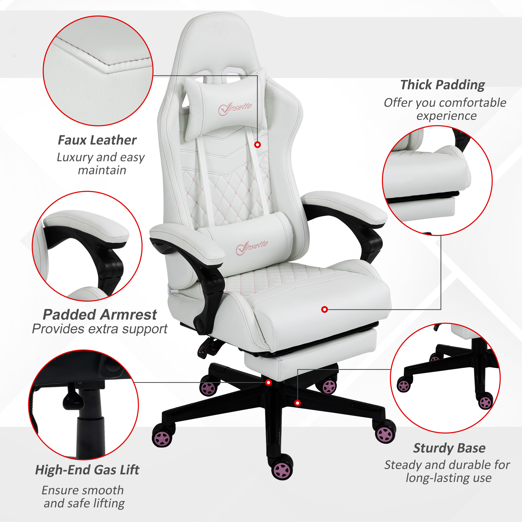 Ergonomic Office Recliner Chairs Office Chairs Under $50 Vinsetto