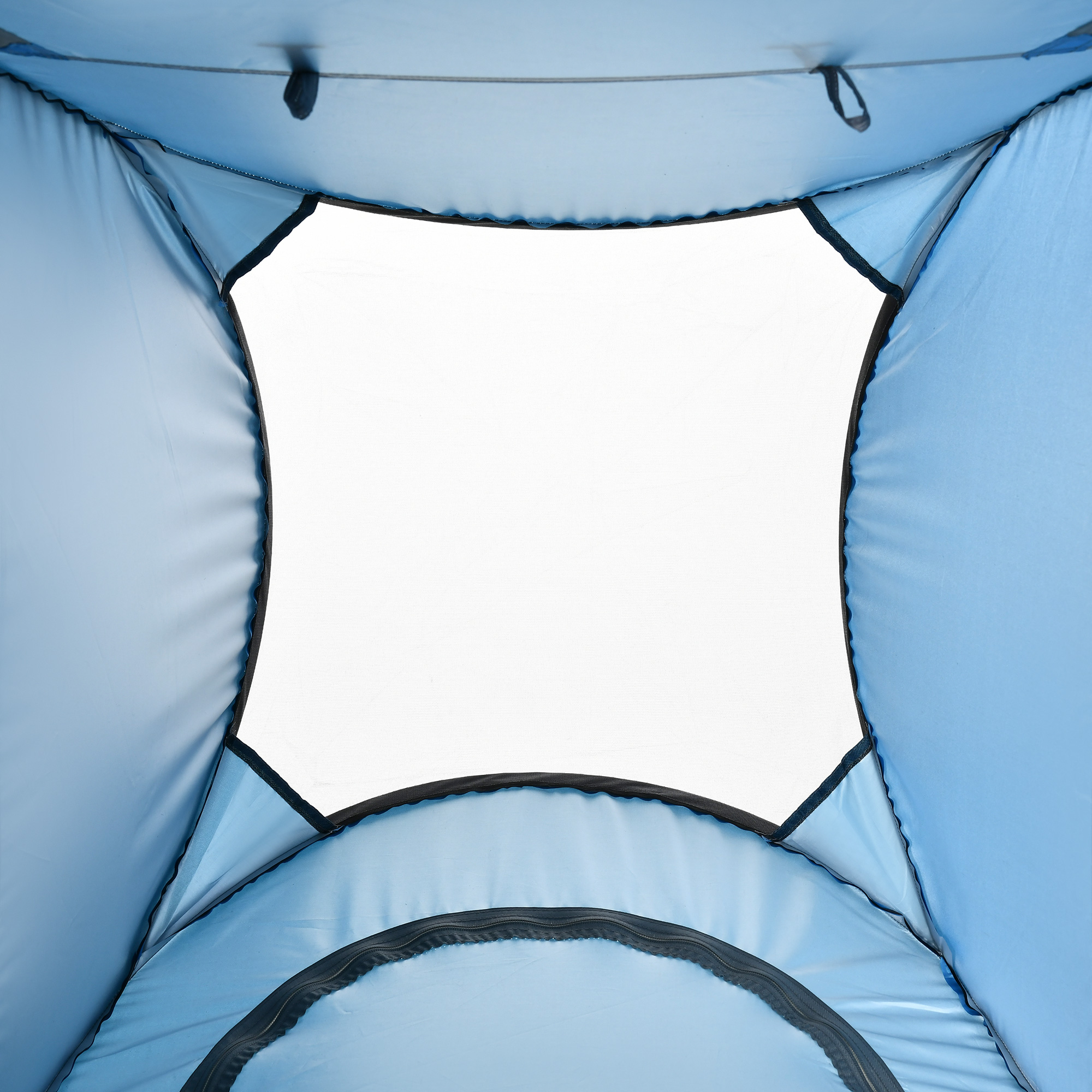 Outsunny Pop-Up Camping Shower Tent, Portable Outdoor Privacy Toilet, Changing Dressing Room with Carrying Bag, Blue