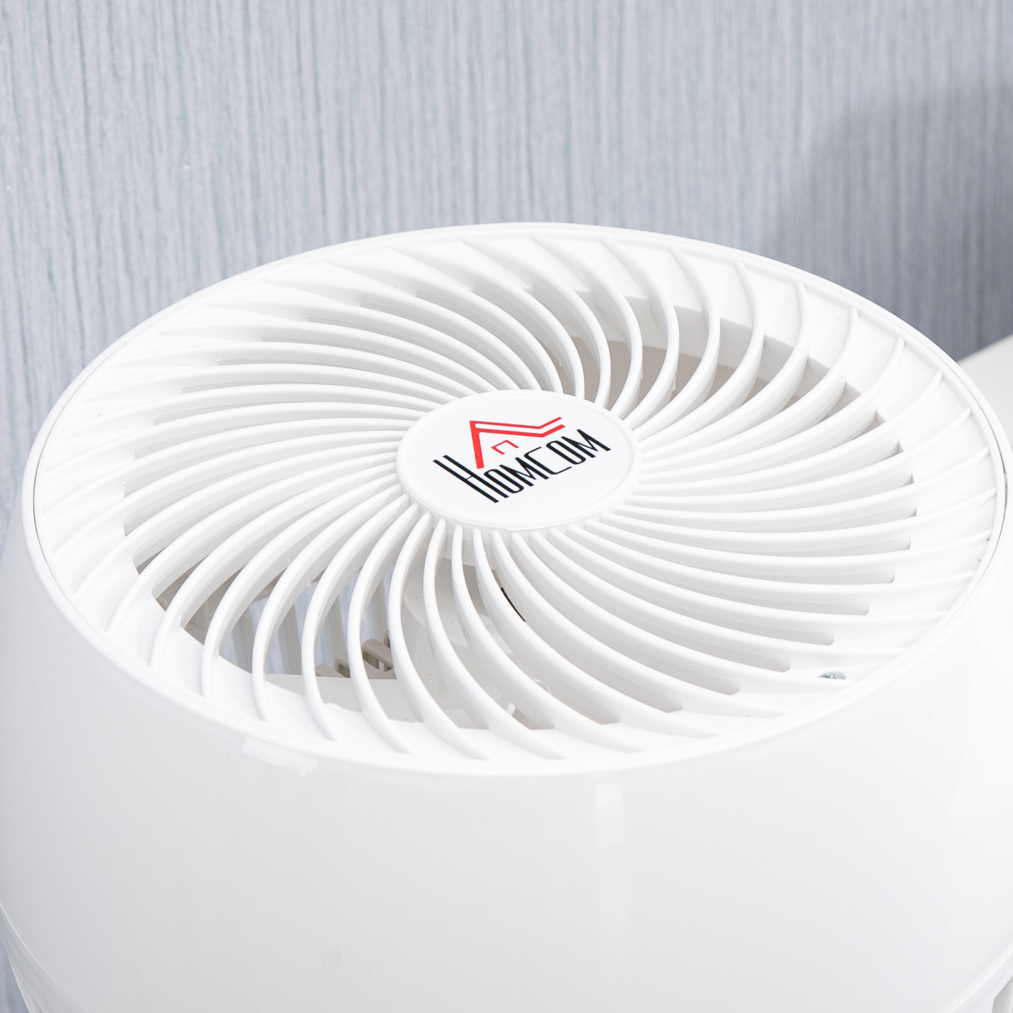  Ventilator pentru flux de aer cu 3 viteze, oscilare la 70° inclinare la 90°, ventilator personal de pus pe masa pentru camera de zi, dormitor, birou, negru si alb [8]