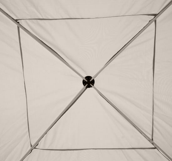 Outsunny 3x3m Pop Up Gazebo W/ Mesh Walls-Tan   