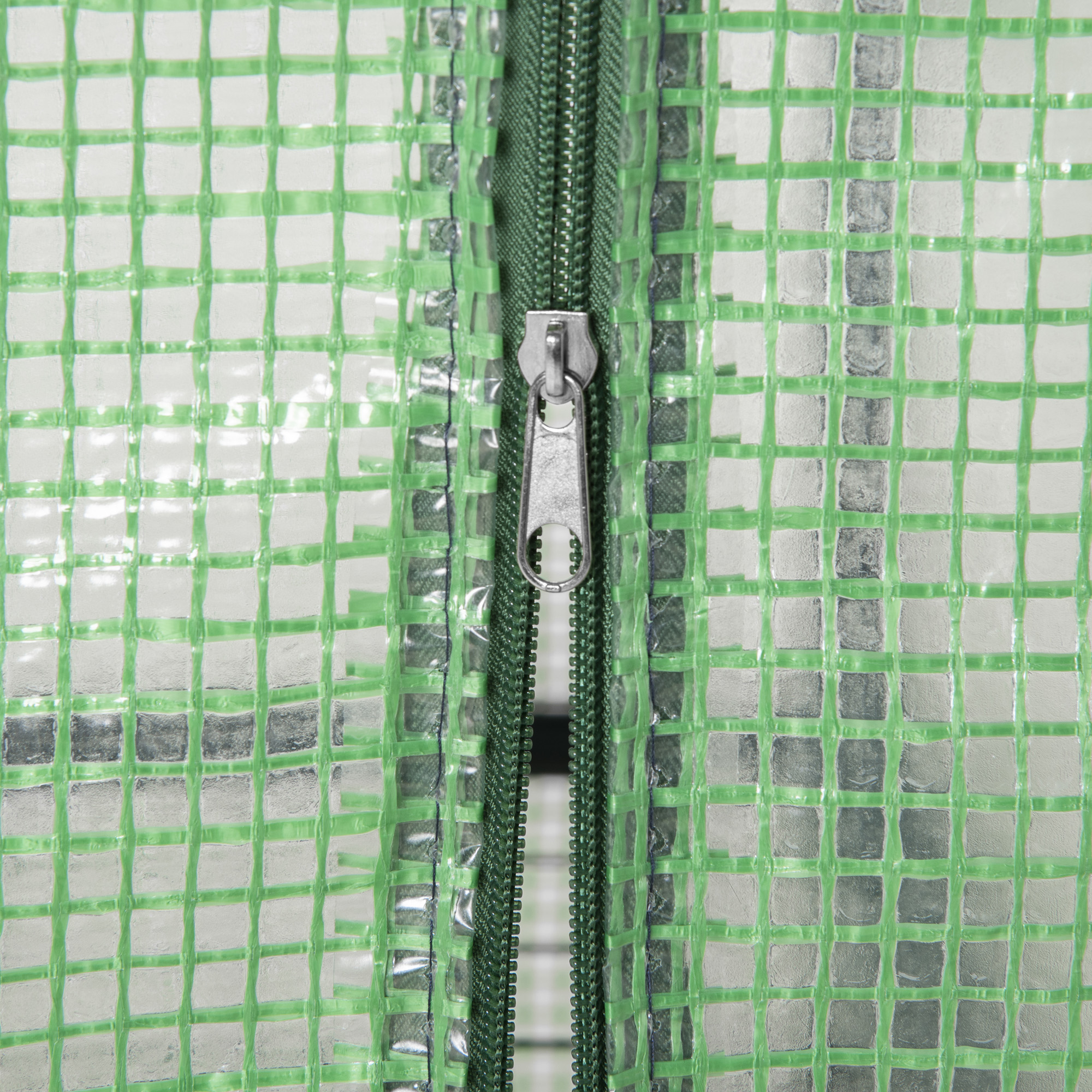 Outsunny Mini Greenhouse 4 Tier, Portable with Steel Frame, PE Cover, Roll-up Door, 70 x 50 x 160 cm, Green