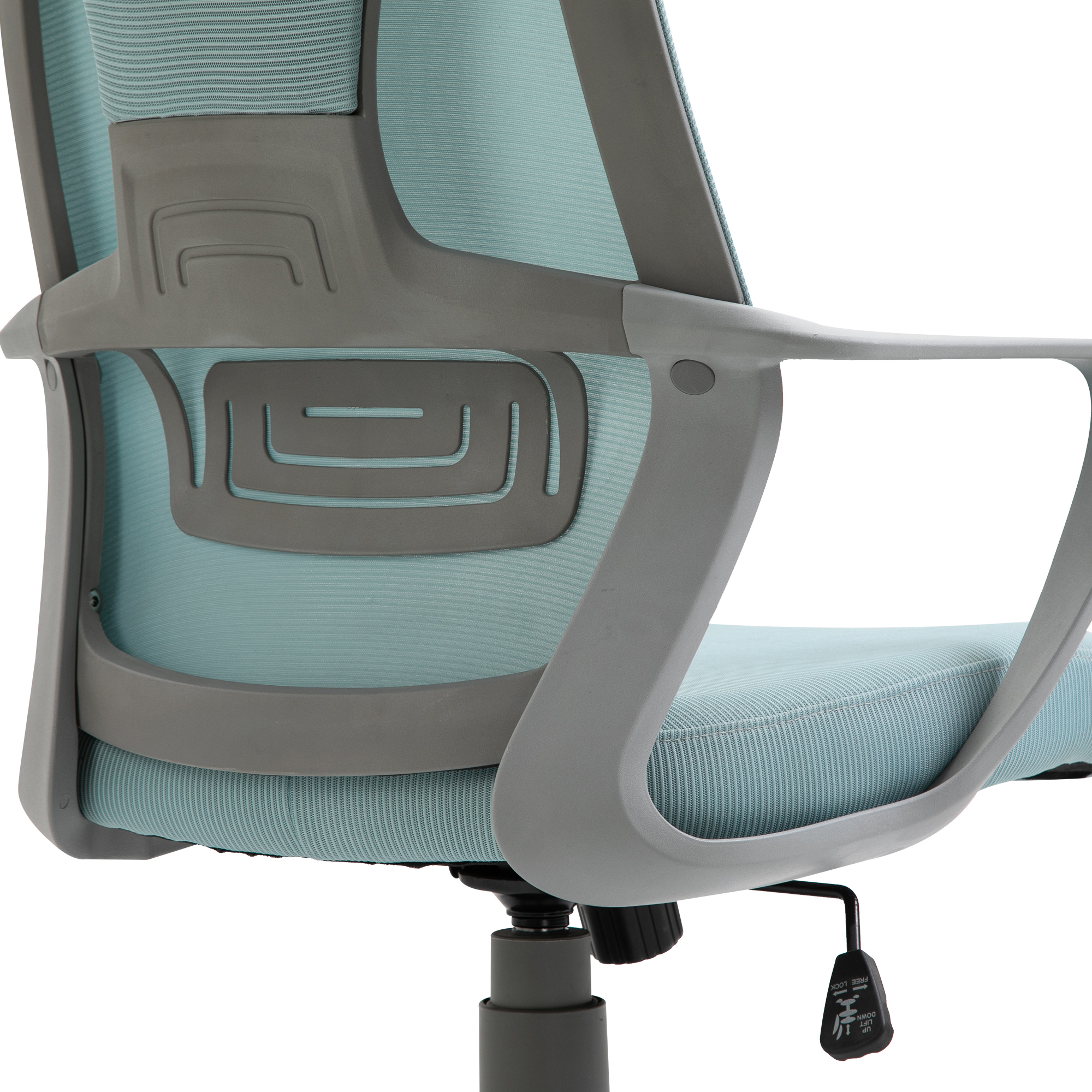 Vinsetto Ergonomic Mesh Office Chair with Wheels, High Back, Adjustable Height, Home Office Comfort, Blue