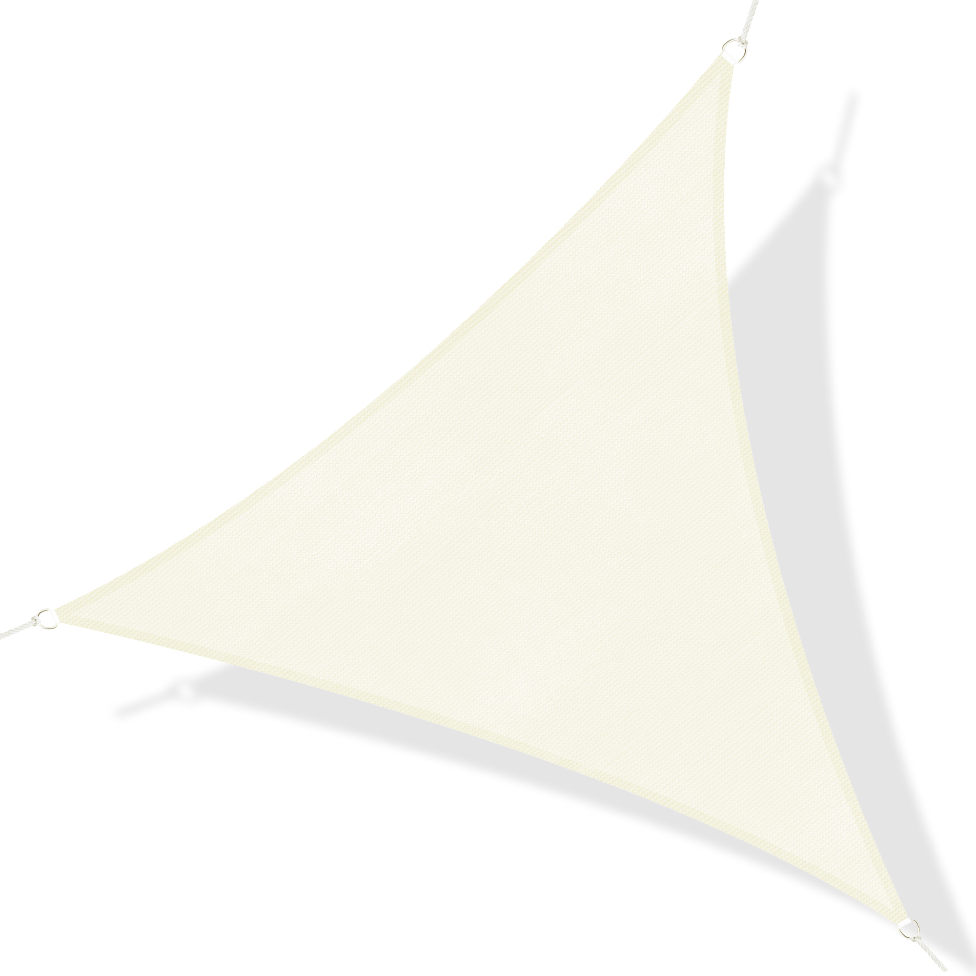 Outsunny Tenda Tendone parasole triangolare (colore: Beige, dimensione: 4x4x4m)