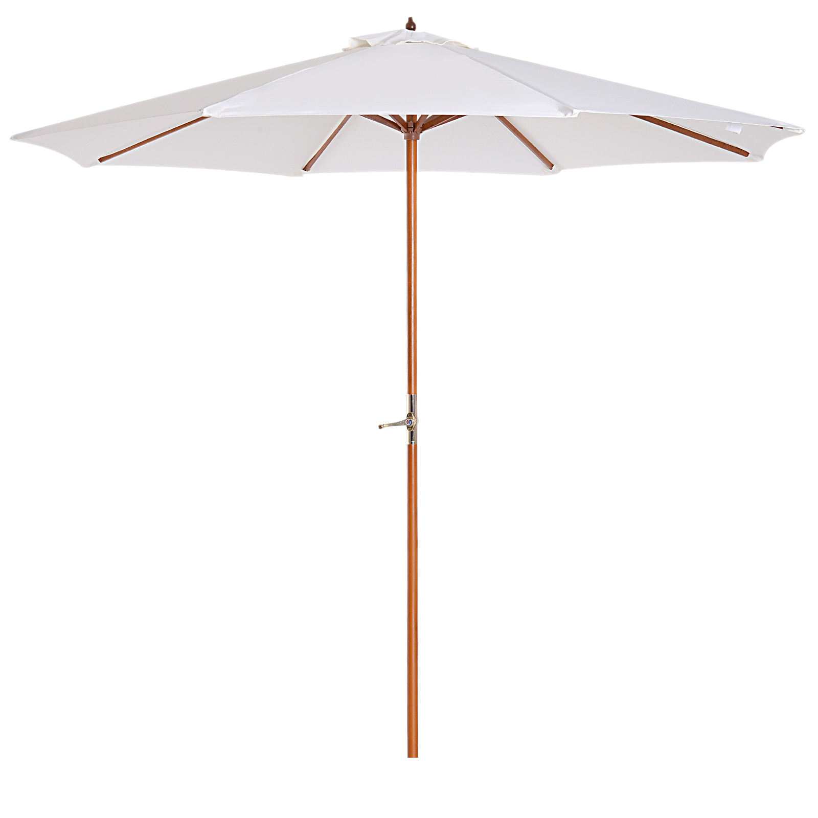Outsunny Ombrelloni da Giardino Ombrellone Resistente ai Raggi UV da Terrazza Esterno Beige Φ270 x 250A cm  Aosom.it