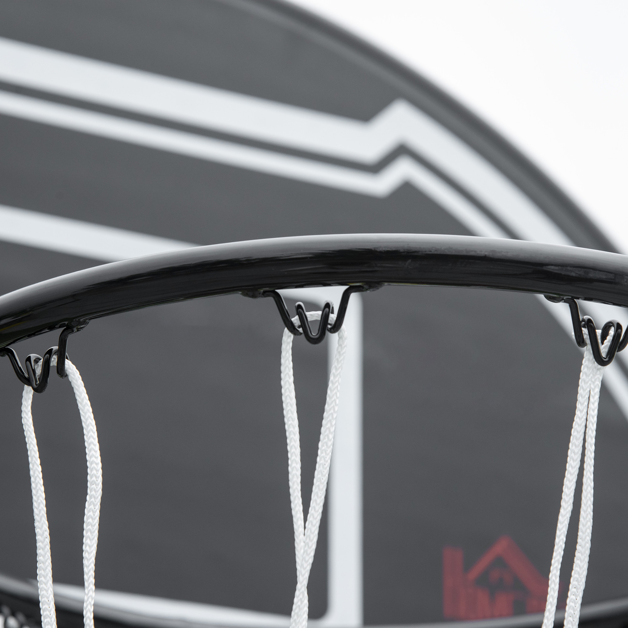 HOMCOM Adjustable Basketball Hoop and Stand, with Wheels and Weight Base