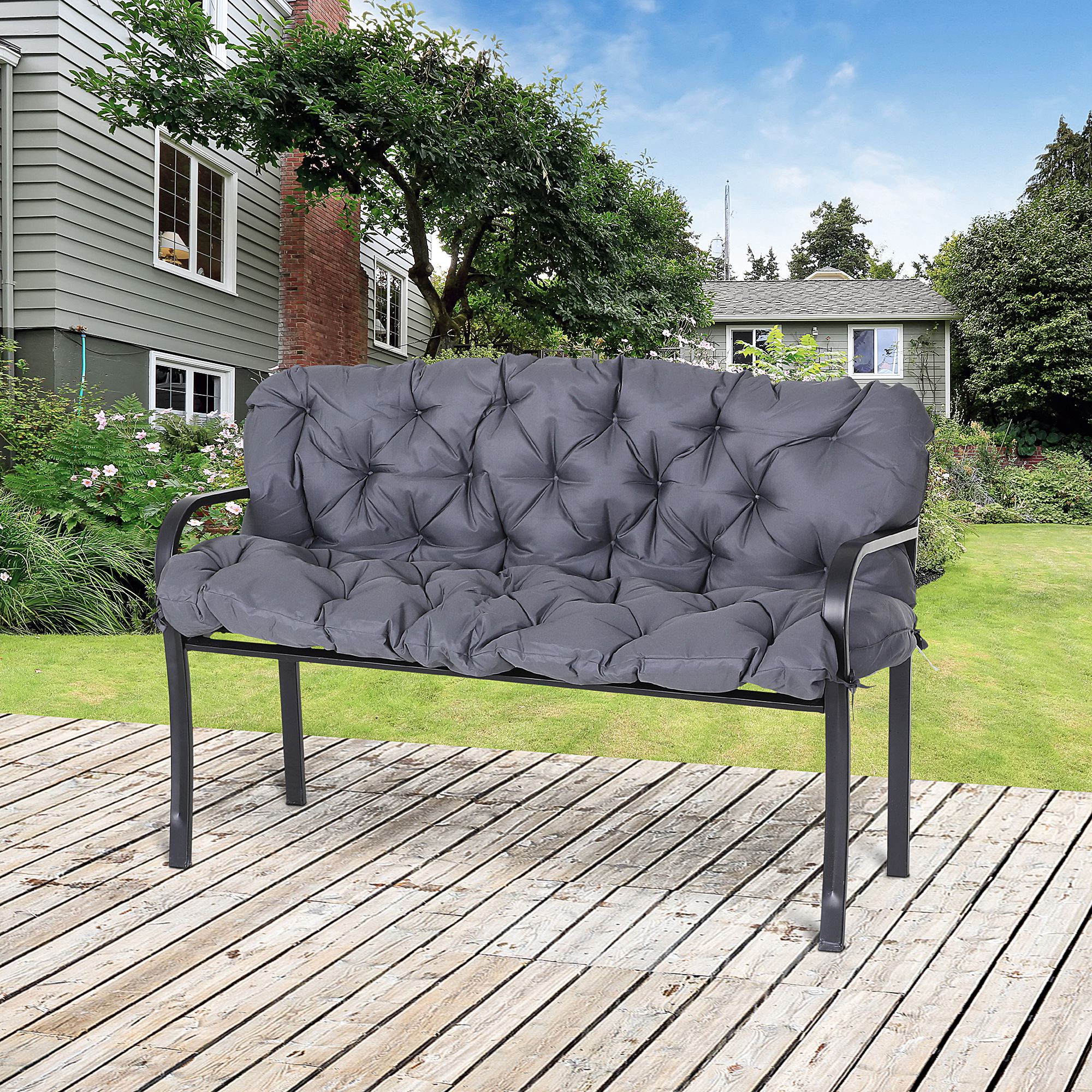 Siedzisko ławki Outsunny 98 cm x 150 cm x 8 cm | Aosom.pl