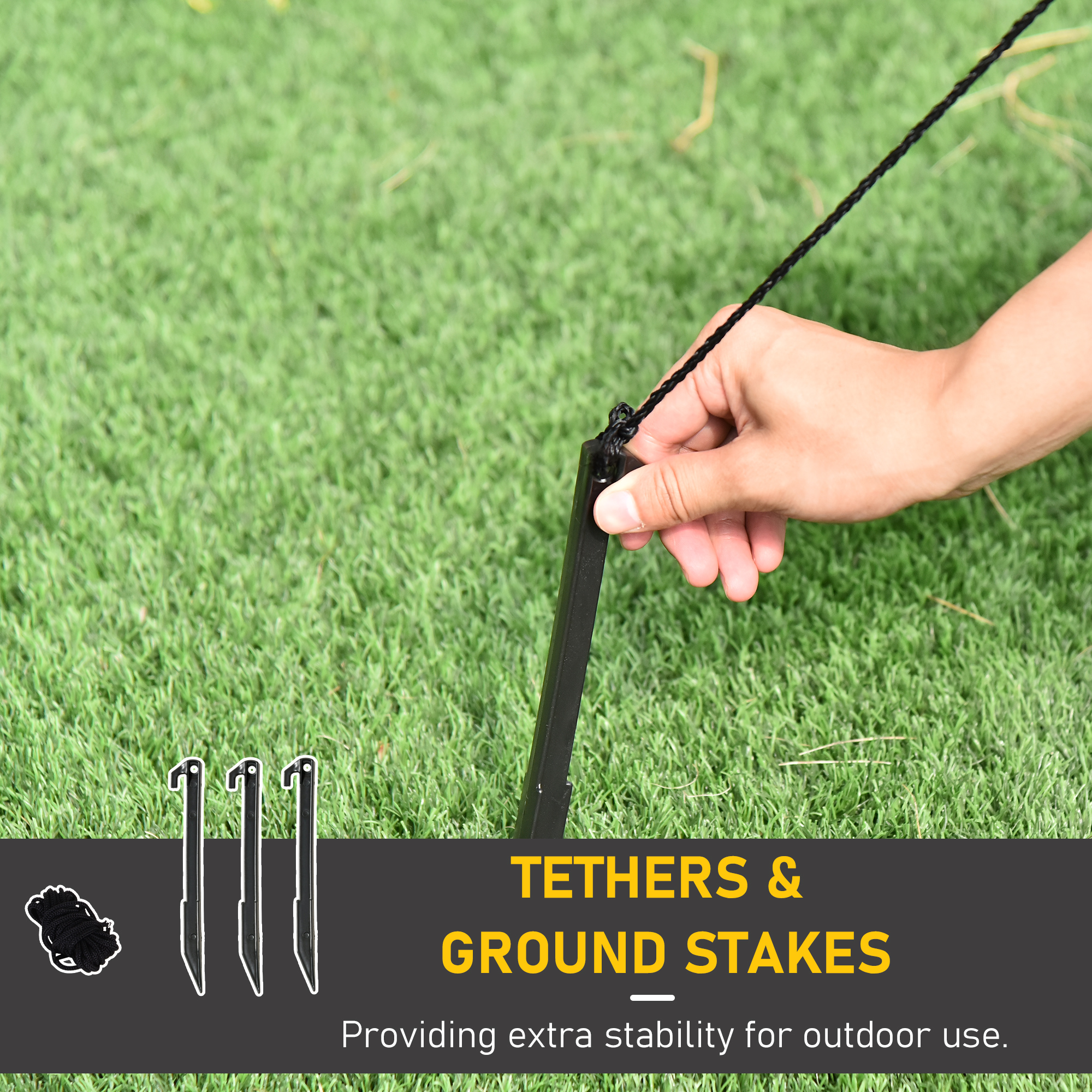 HOMCOM 6ft Inflatable Bear Decoration W/LED Lights