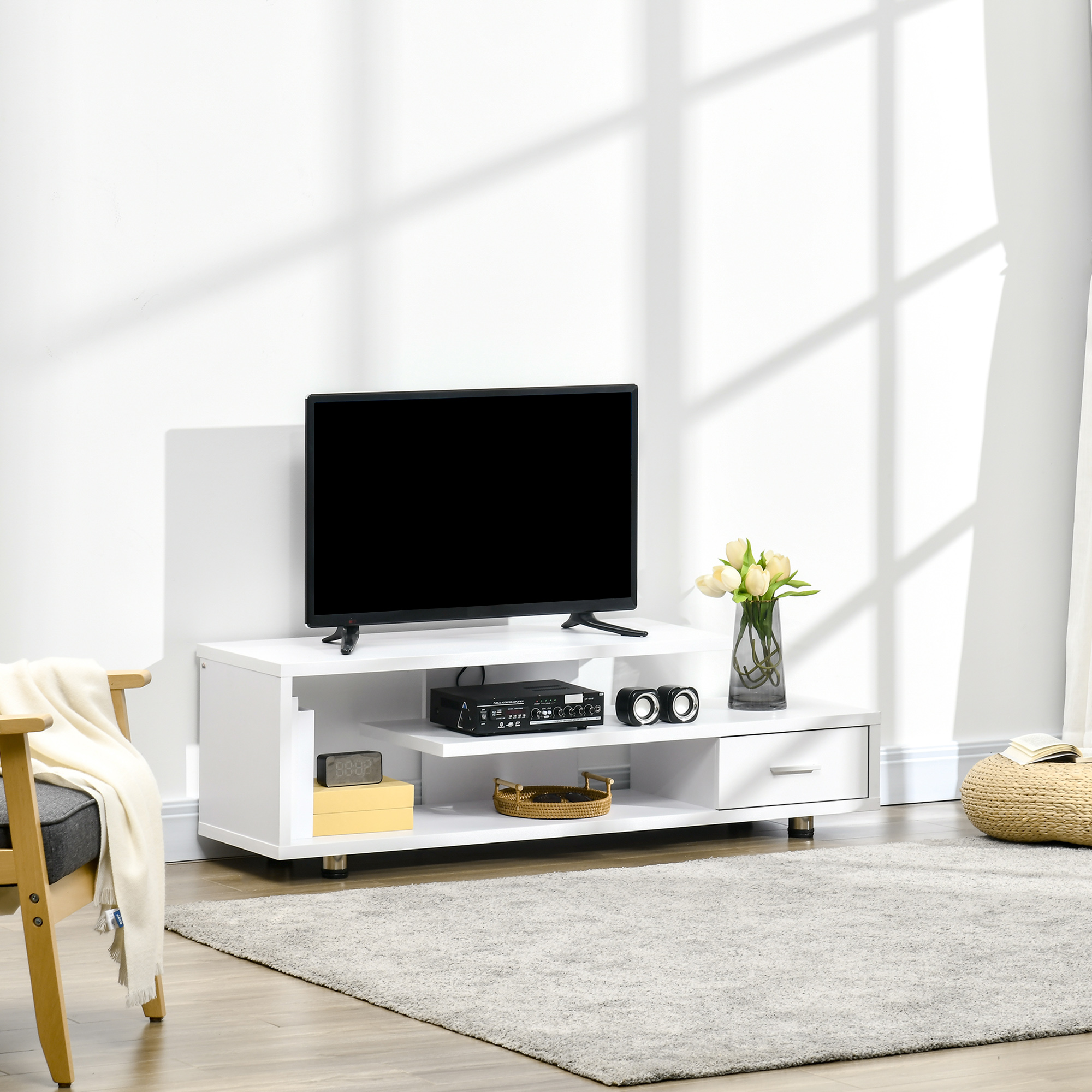 HOMCOM Dulap TV modern pentru TV pana la 65