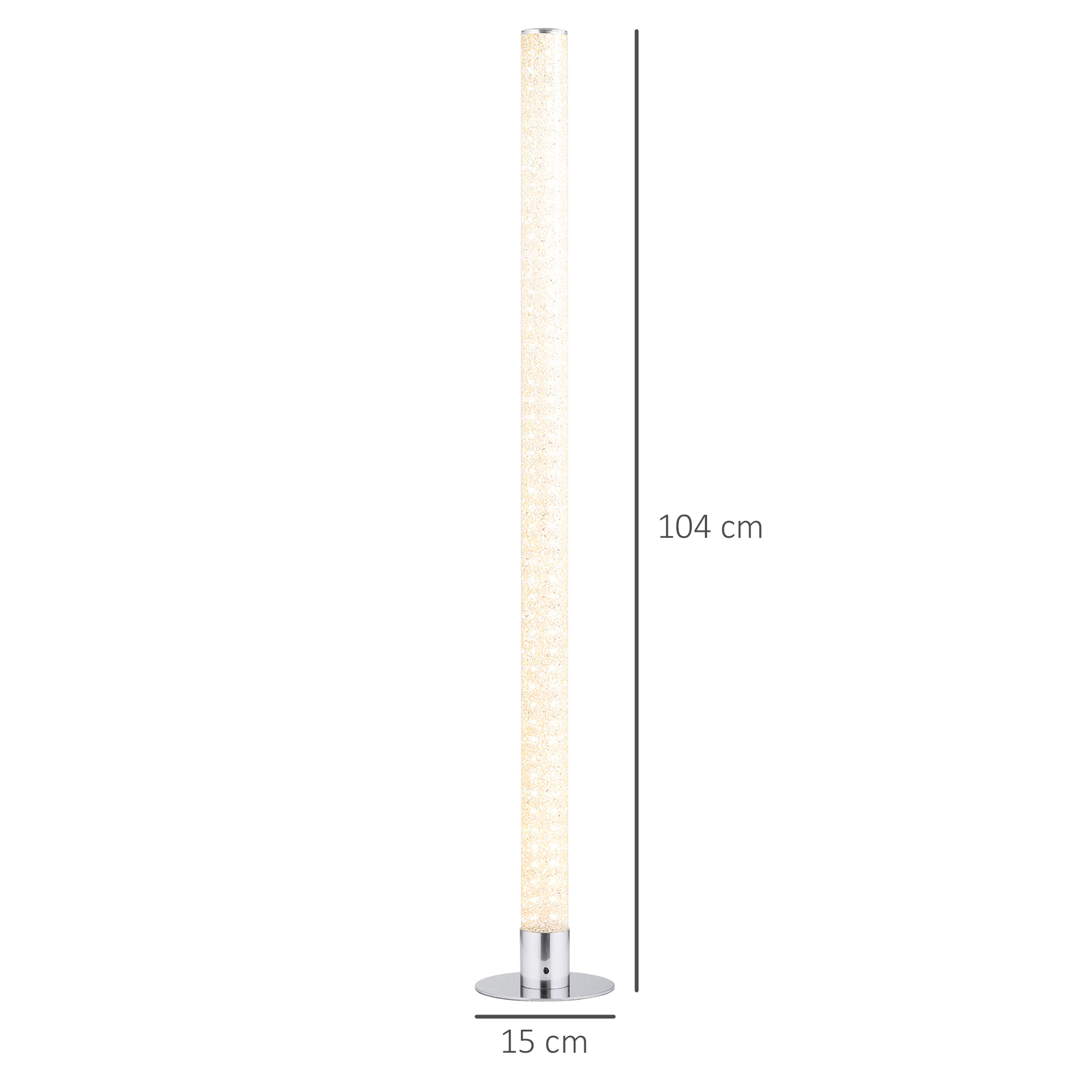HOMCOM RGB Floor Lamps Dimmable Corner Lamp with Remote Control, LED Modern Mood Lighting for Living Room Bedroom Gaming Room