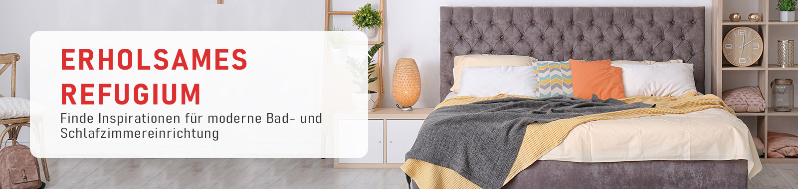 Modernes Bad & Schlafzimmer