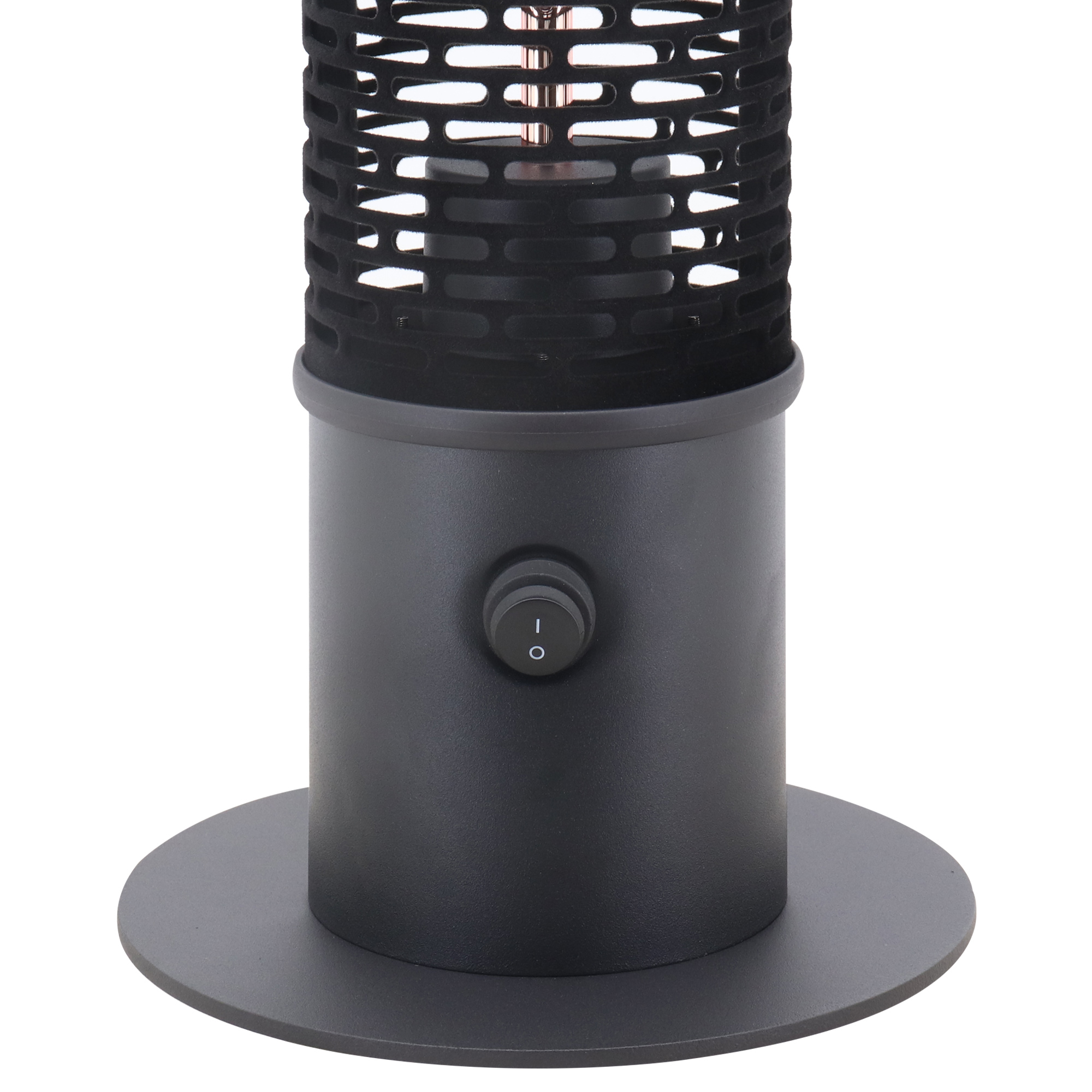 Outsunny Table Top Patio Heater, 1.2kW Infrared Outdoor Electric Heater with IP54 Rated Weather Resistance, Tip Over Safety Switch Î¦20 x 65 cm