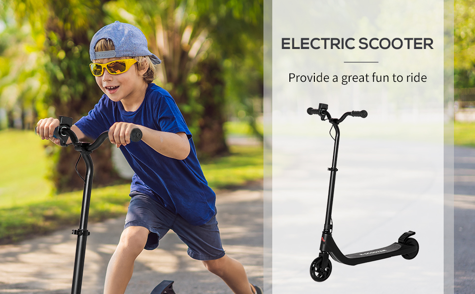 Electric Scooter, 120W Motor EScooter w/ Battery Display