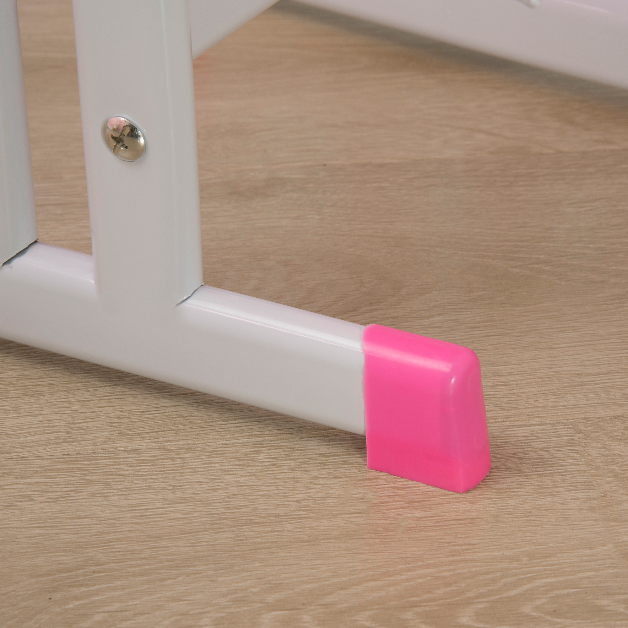 HOMCOM Children's Study Desk and Chair Set, Adjustable Height with Drawer, Bookshelf, Cup Holder & Pen Groove, Pink