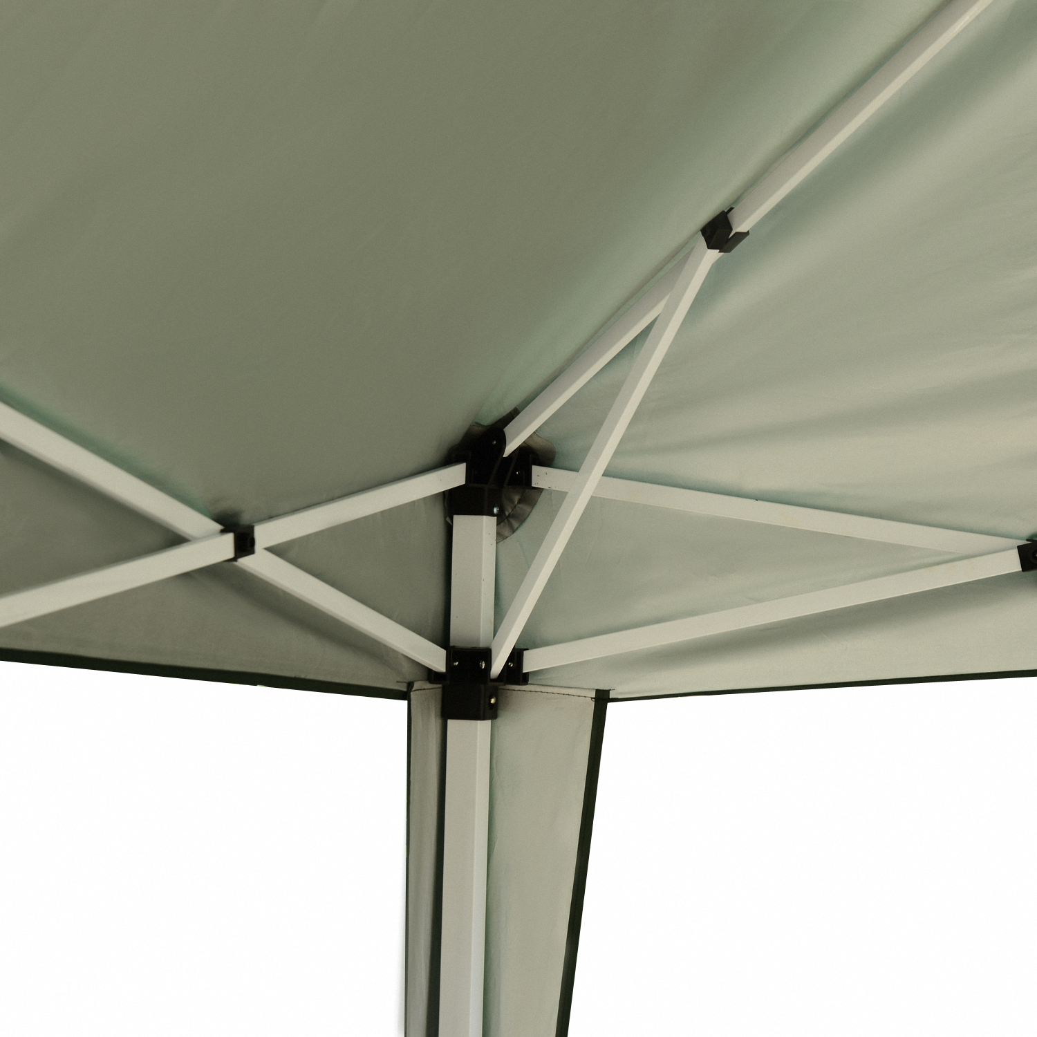 Outsunny Paviljoen met zijwanden partytent tuintent popup 3,25 x 3,25 m khaki | Netherlands