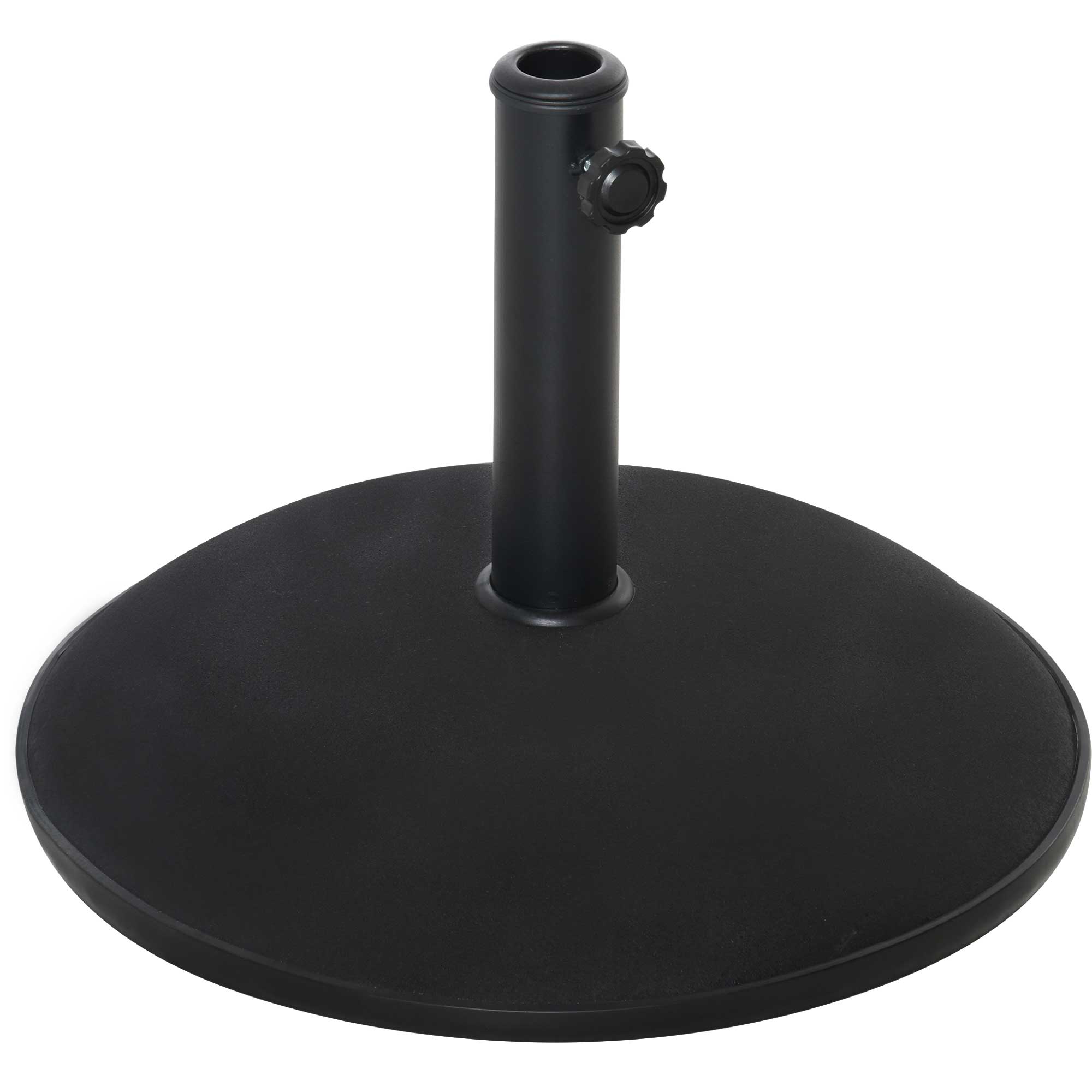 Outsunny Podstawa Na Parasol Przeciwsłoneczny Stojak 25kg Stal Czarny