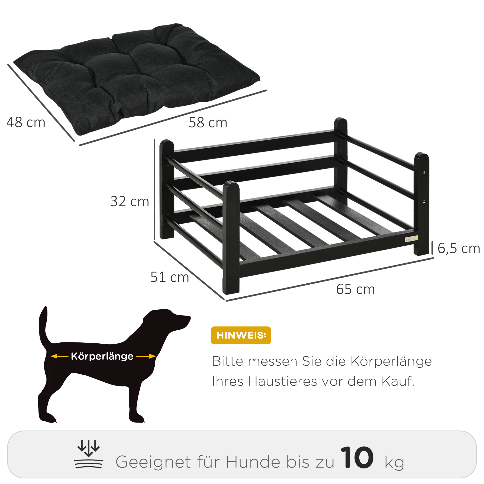 Bettwäsche-Set Für Sleepy Hippo Hundebett – Spannbetttuch, Kissen & Decke, Grau, OEKO-TEX Zertifiziert