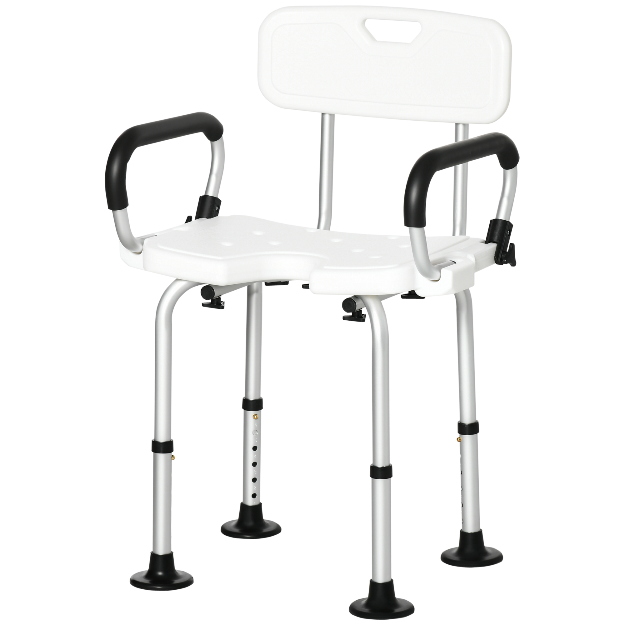 Shower Chair for the Elderly and Disabled, Height Adjustable