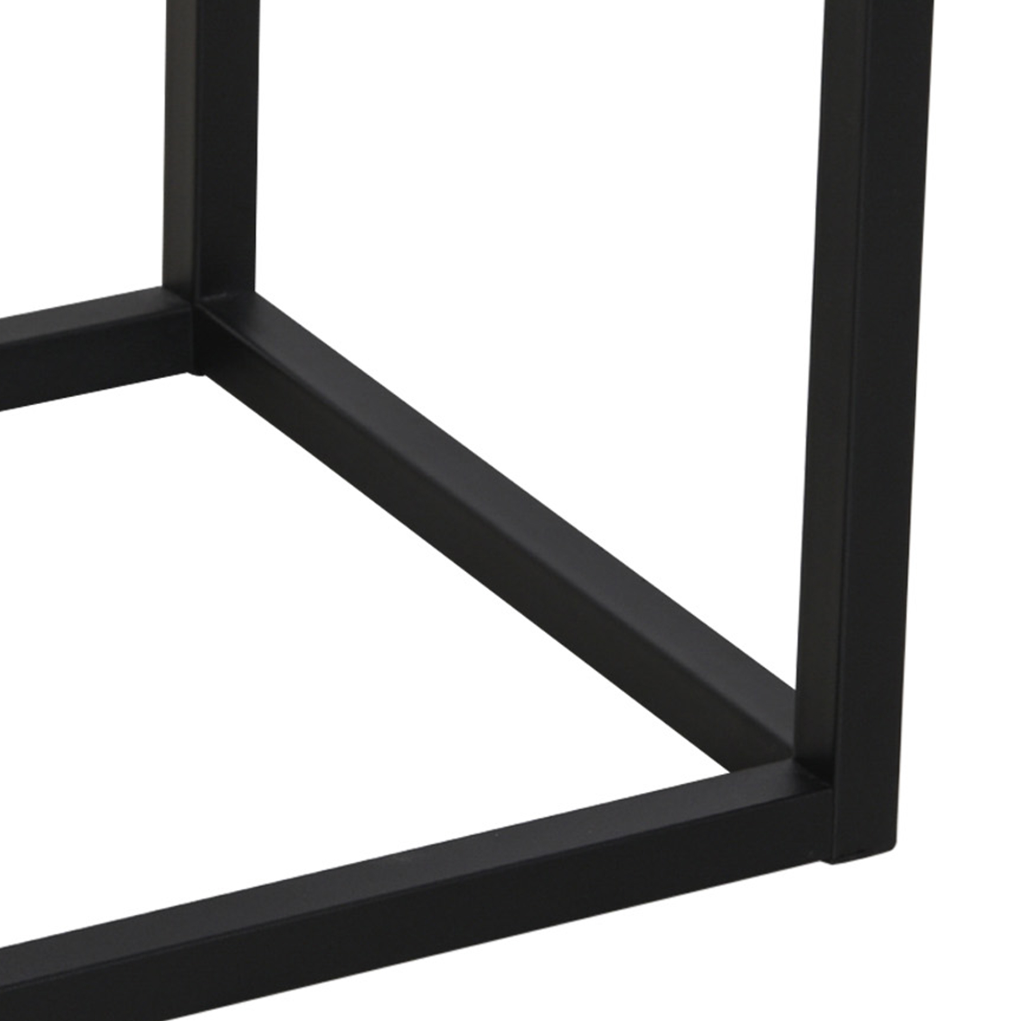 HOMCOM Piece Dining Table and Chairs Set 4, Industrial Space Saving Table  and Chairs with Metal Frame, Square Kitchen Table and Stools for Dining