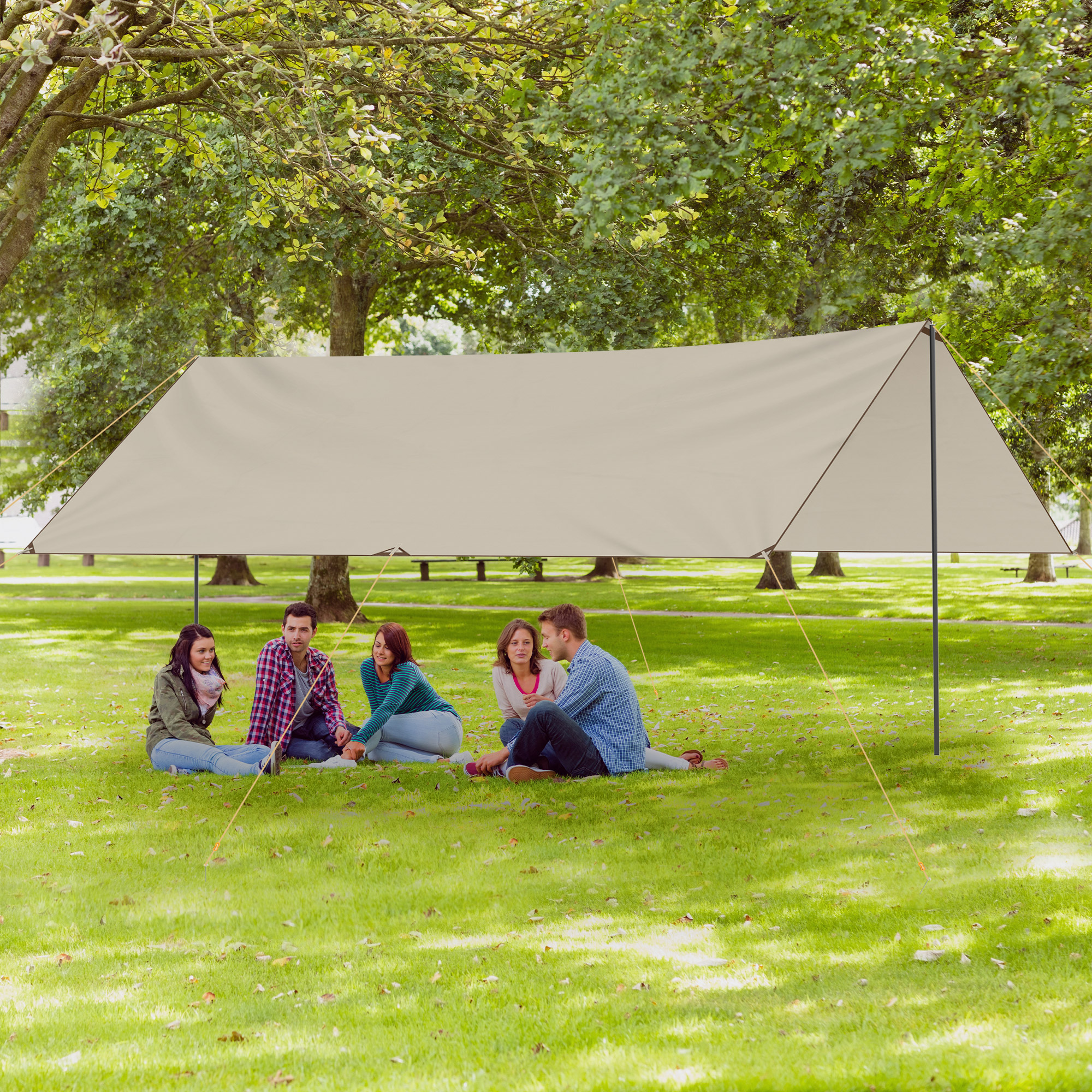 Copertura Per Sabbiera 155x155x20 Cm - Impermeabile, Tessuto Oxford, Con Elastico - Foto 2