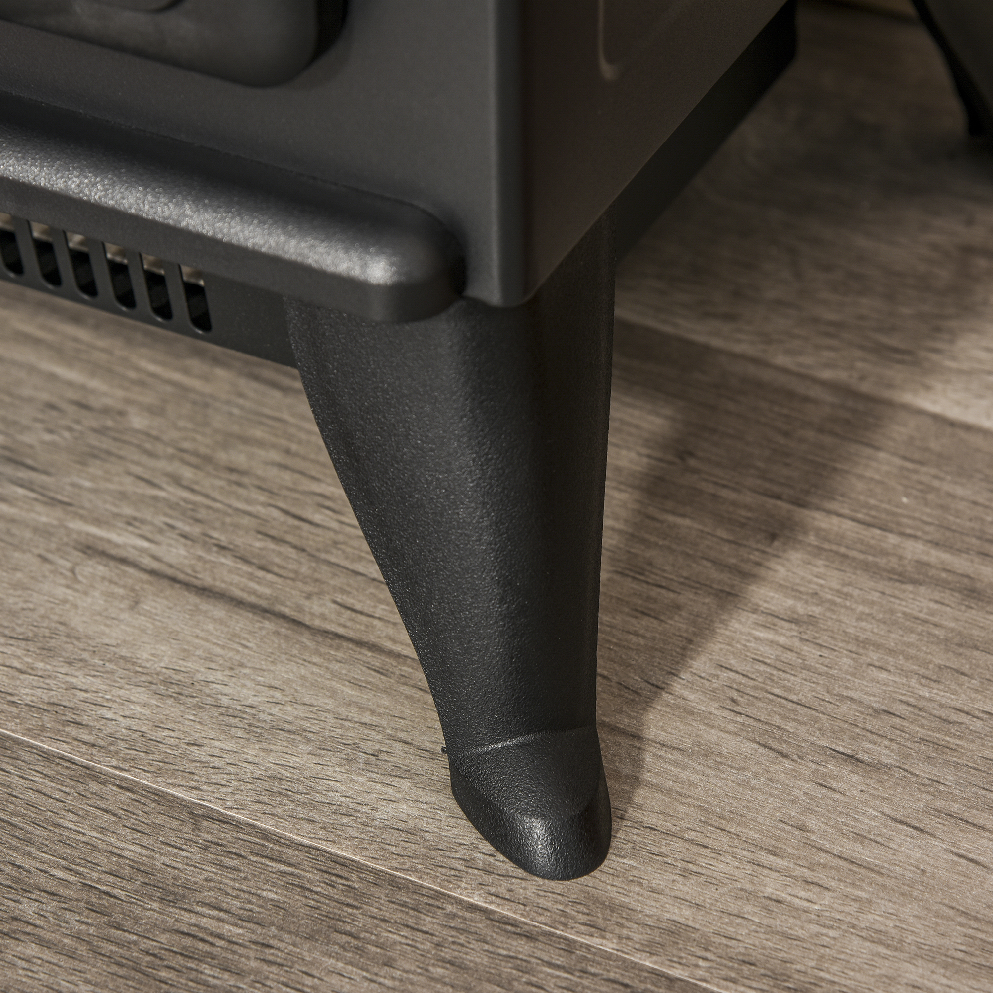 HOMCOM Electric Fire Place 1850W Heater-Black