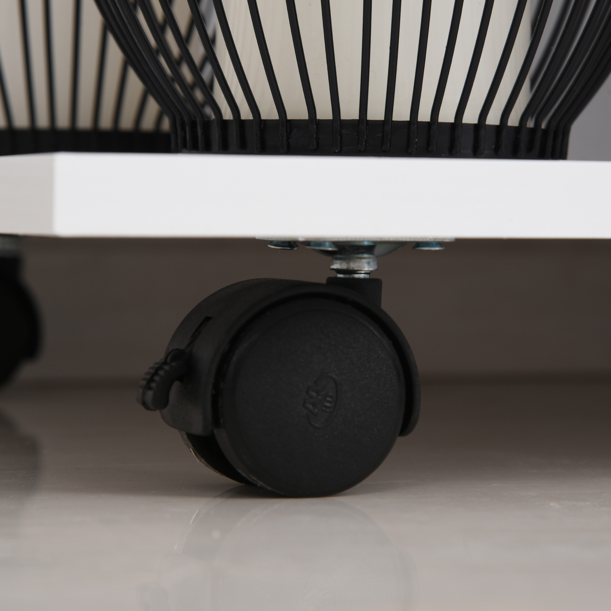 Vinsetto Printer Stand, Mobile, Rolling Cart, Desk Side with CPU Stand, Drawer, Adjustable Shelf, Wheels, White.